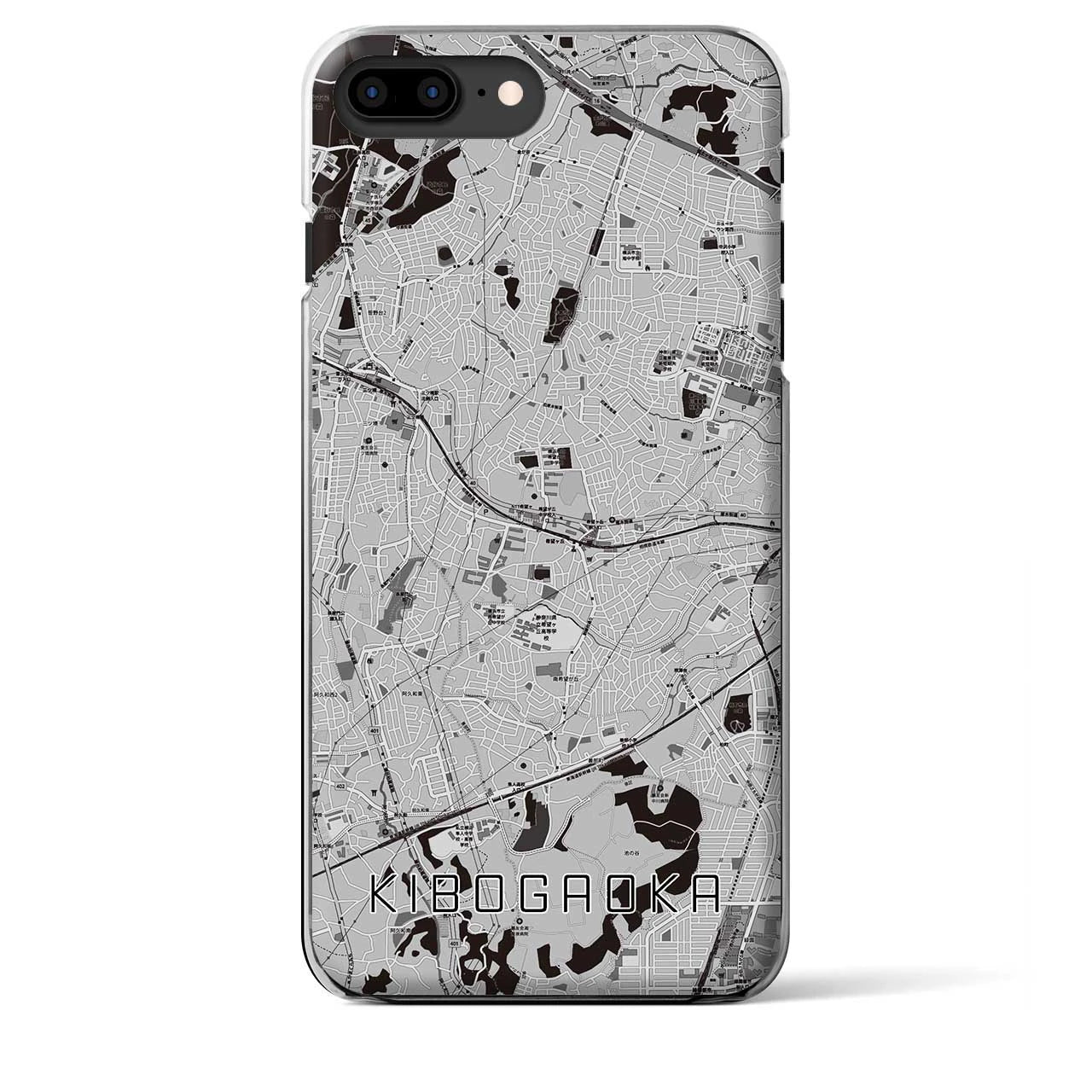 【希望ヶ丘(神奈川県)】地図柄iPhoneケース(クリアタイプ)