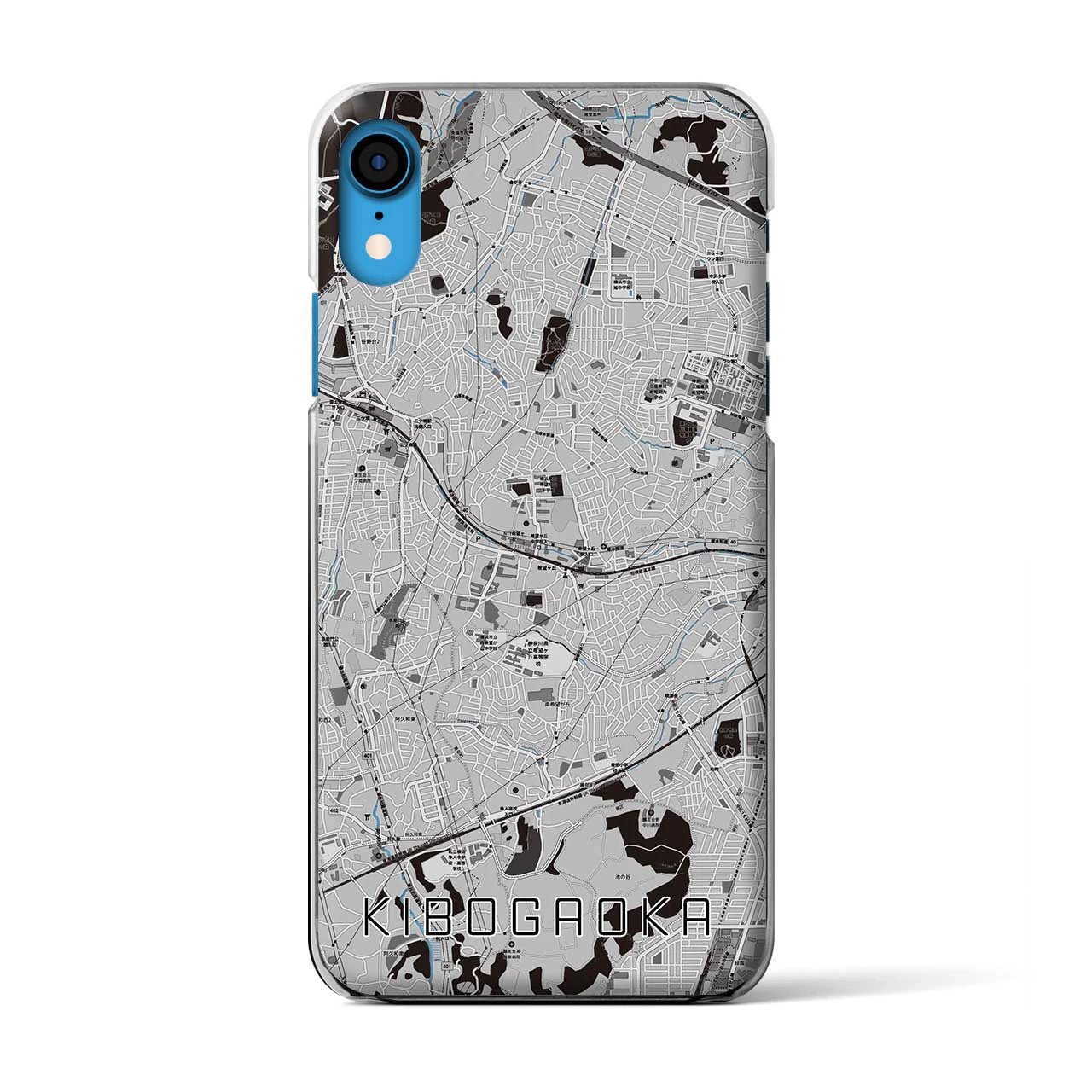 【希望ヶ丘(神奈川県)】地図柄iPhoneケース(クリアタイプ)