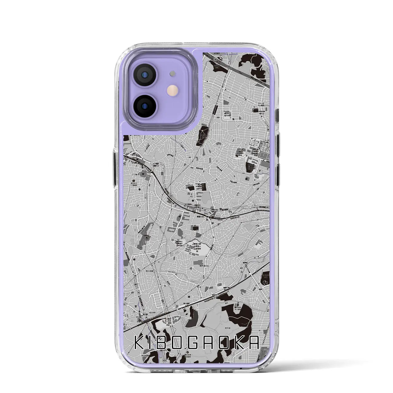 【希望ヶ丘(神奈川県)】地図柄iPhoneケース(MagSafeタイプ)