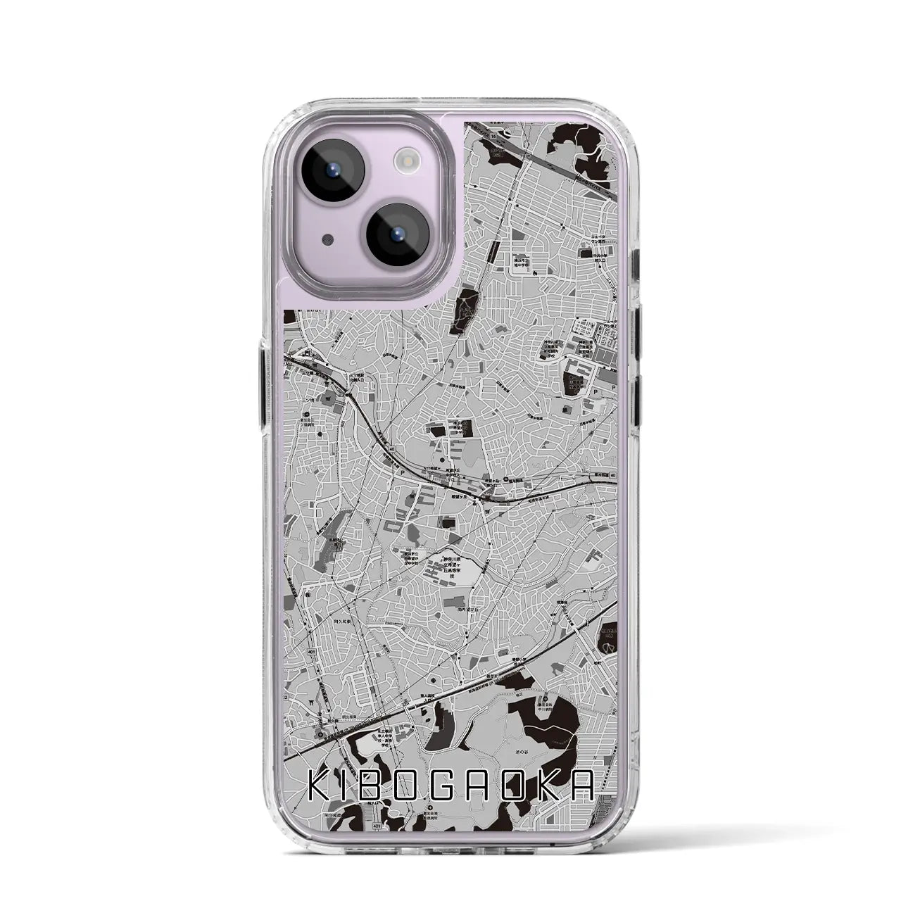 【希望ヶ丘(神奈川県)】地図柄iPhoneケース(MagSafeタイプ)