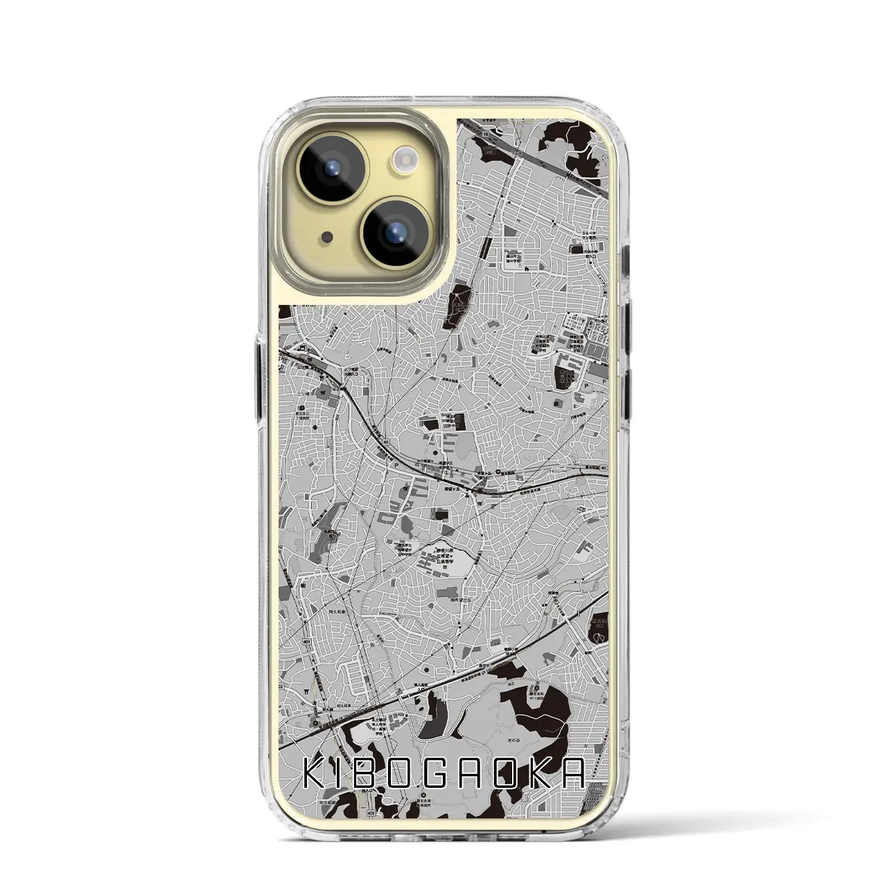 【希望ヶ丘(神奈川県)】地図柄iPhoneケース(MagSafeタイプ)