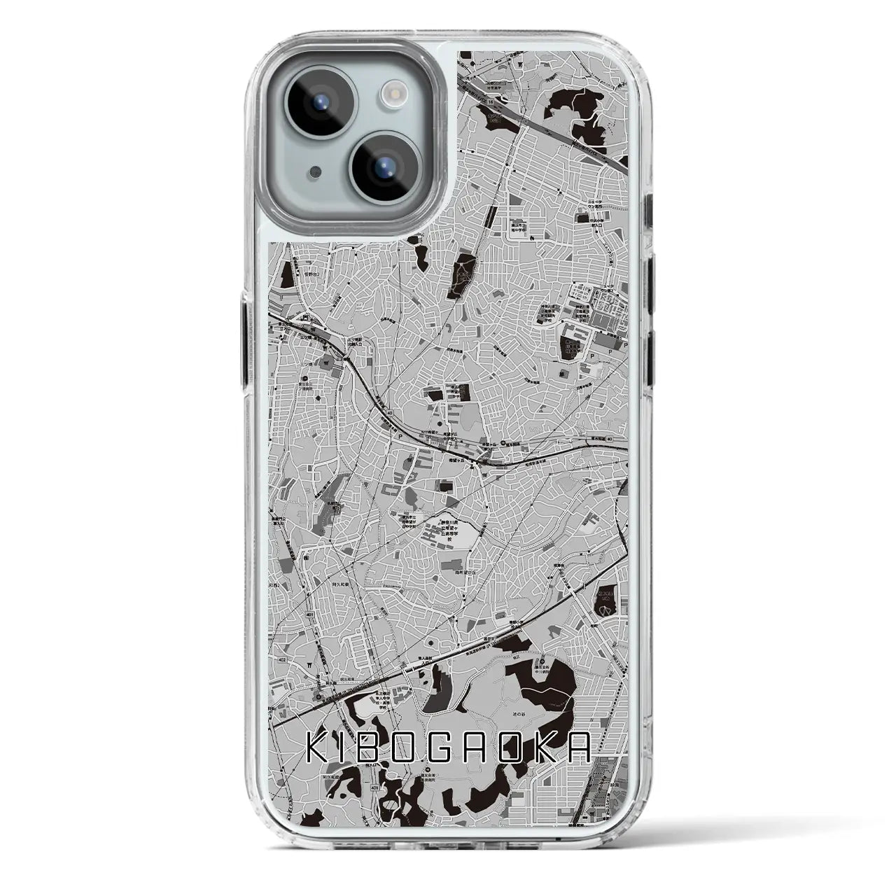 【希望ヶ丘(神奈川県)】地図柄iPhoneケース(MagSafeタイプ)