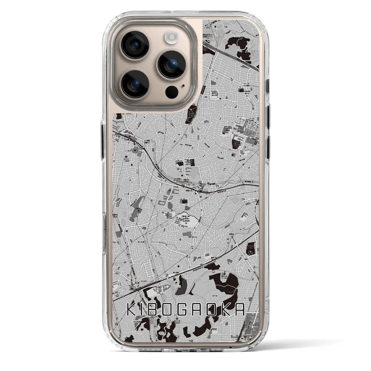 【希望ヶ丘(神奈川県)】地図柄iPhoneケース(MagSafeタイプ)