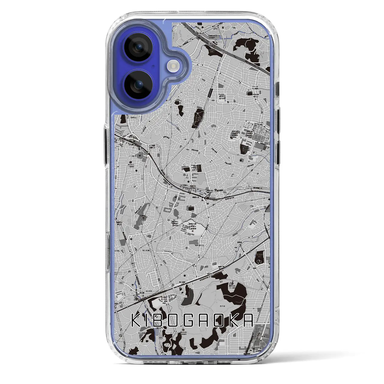 【希望ヶ丘(神奈川県)】地図柄iPhoneケース(MagSafeタイプ)