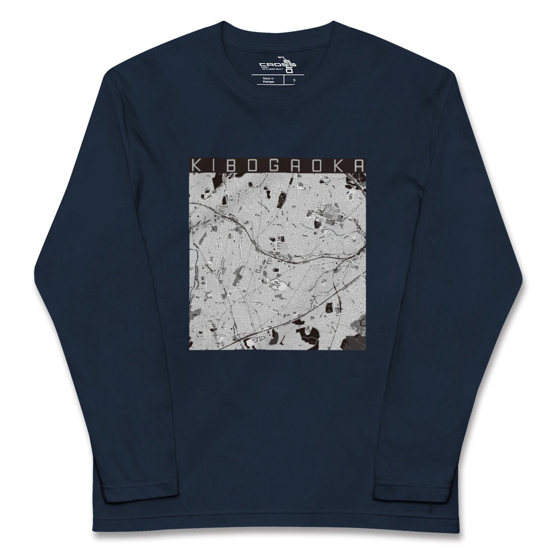 【希望ヶ丘(神奈川県)】地図柄ロングスリーブTシャツ