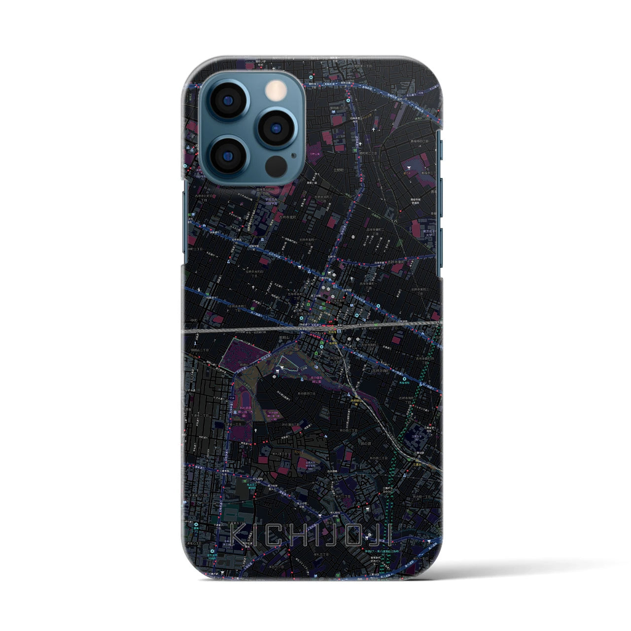 【吉祥寺2(東京都)】地図柄iPhoneケース(バックカバータイプ)