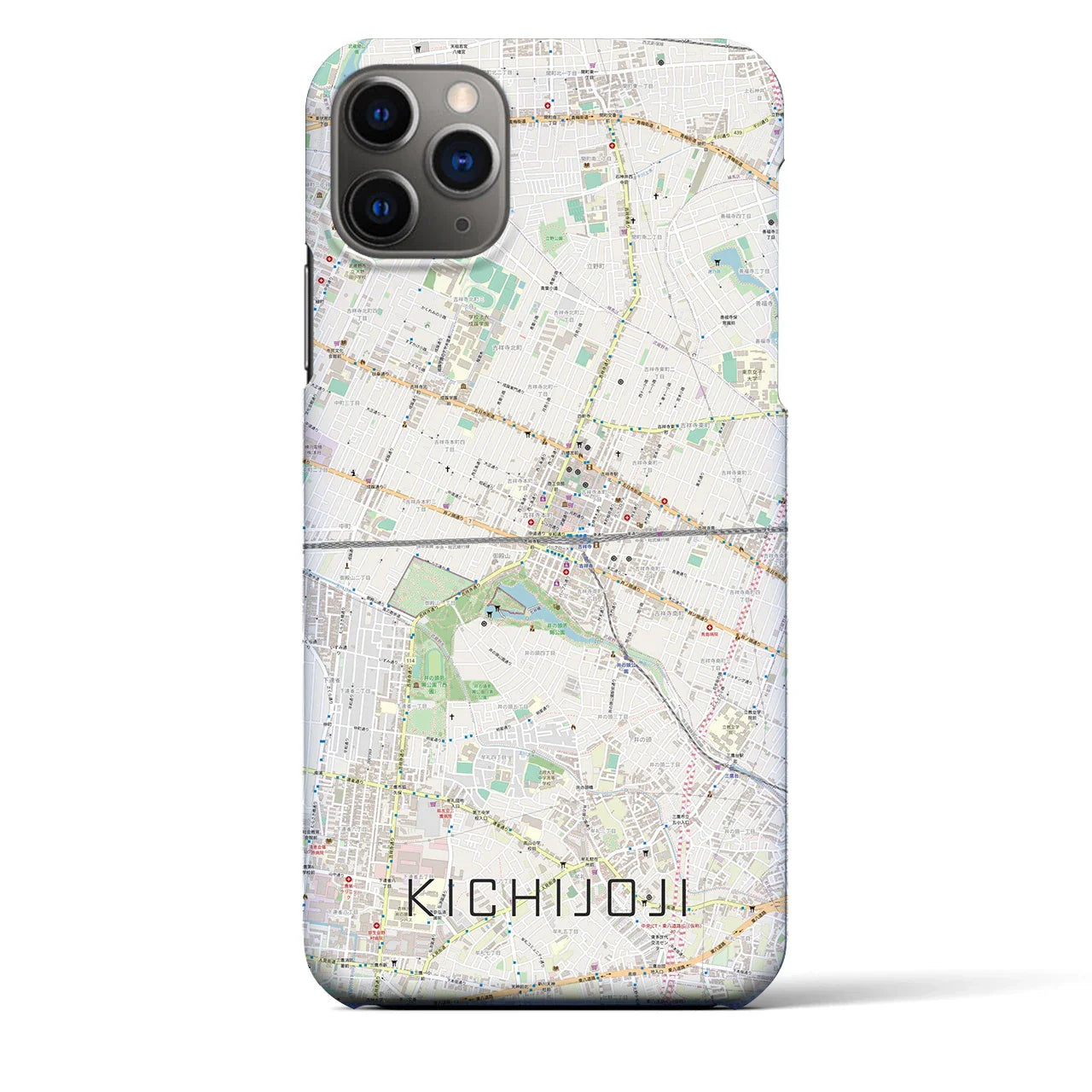 【吉祥寺2(東京都)】地図柄iPhoneケース(バックカバータイプ)