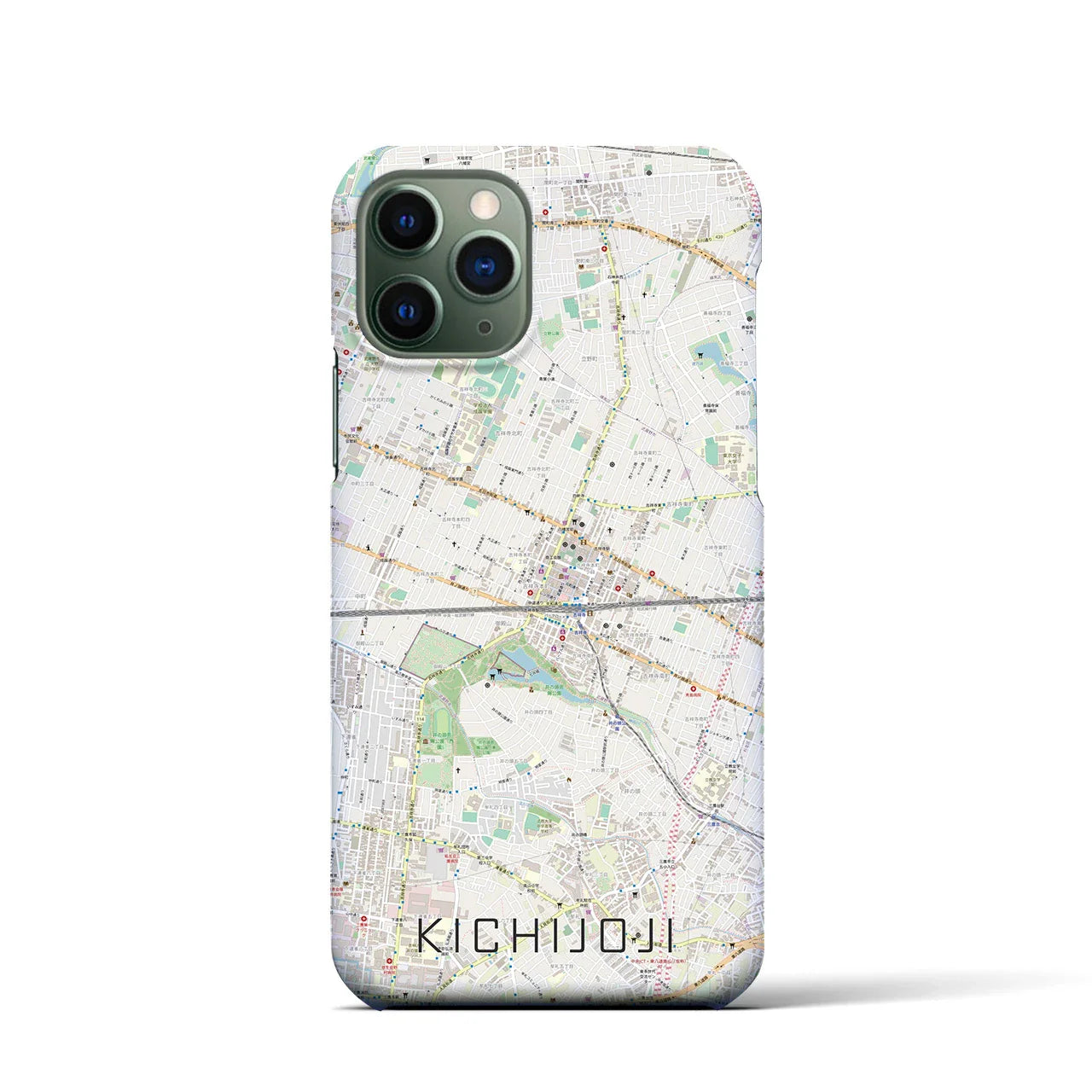【吉祥寺2(東京都)】地図柄iPhoneケース(バックカバータイプ)