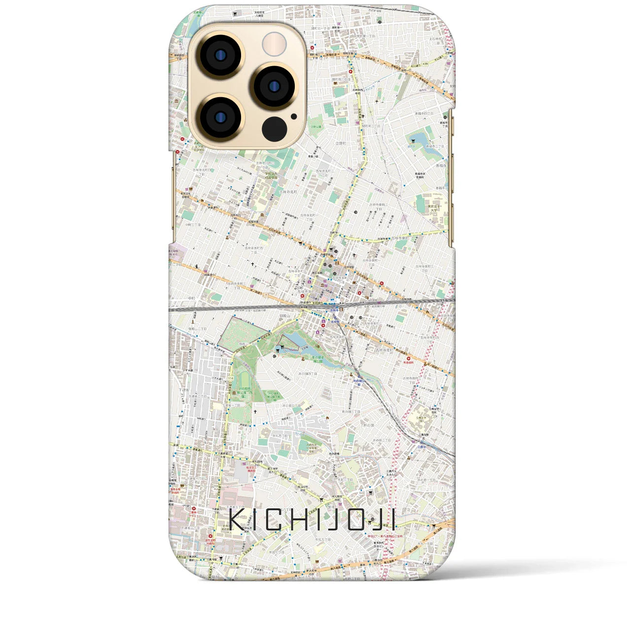 【吉祥寺2(東京都)】地図柄iPhoneケース(バックカバータイプ)