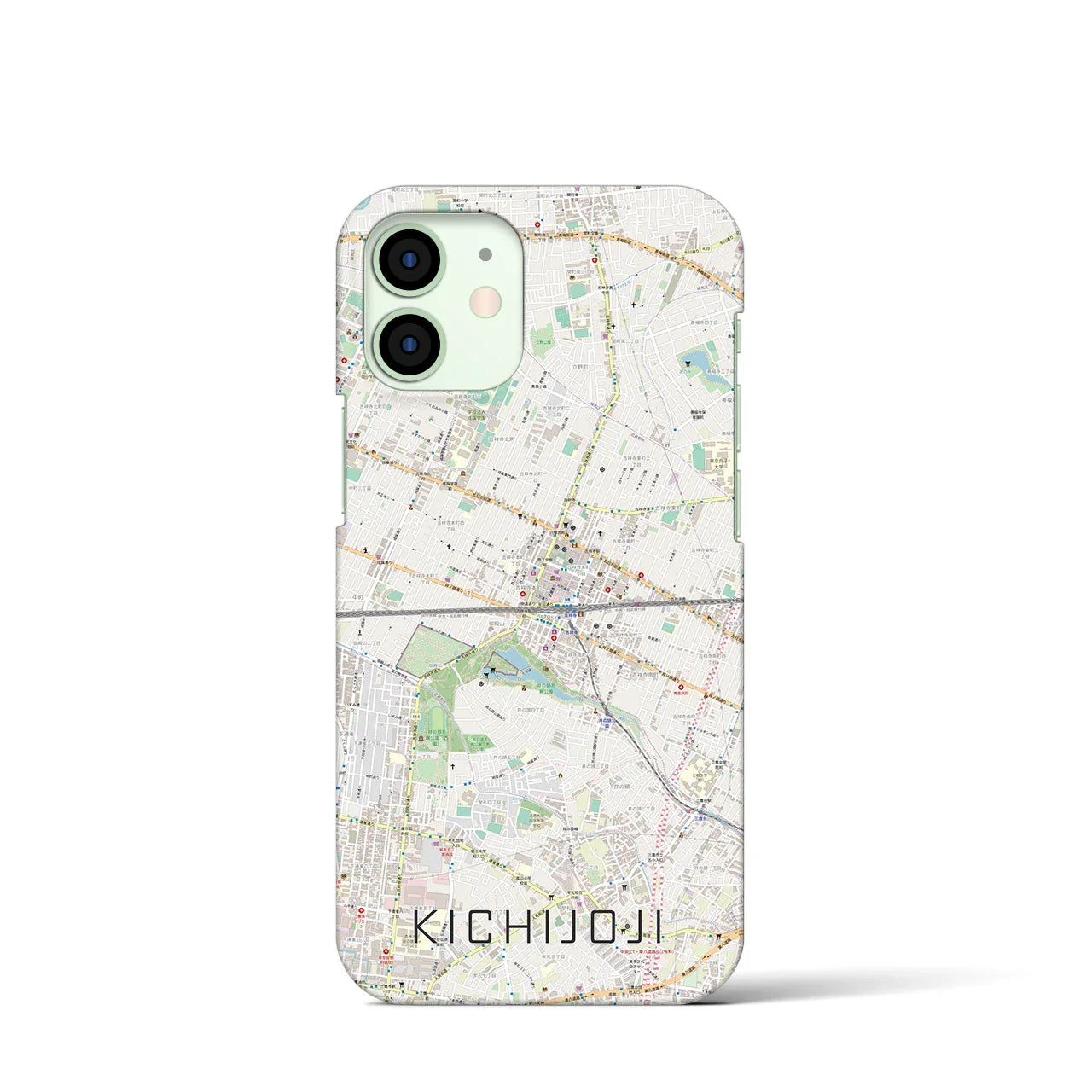 【吉祥寺2(東京都)】地図柄iPhoneケース(バックカバータイプ)