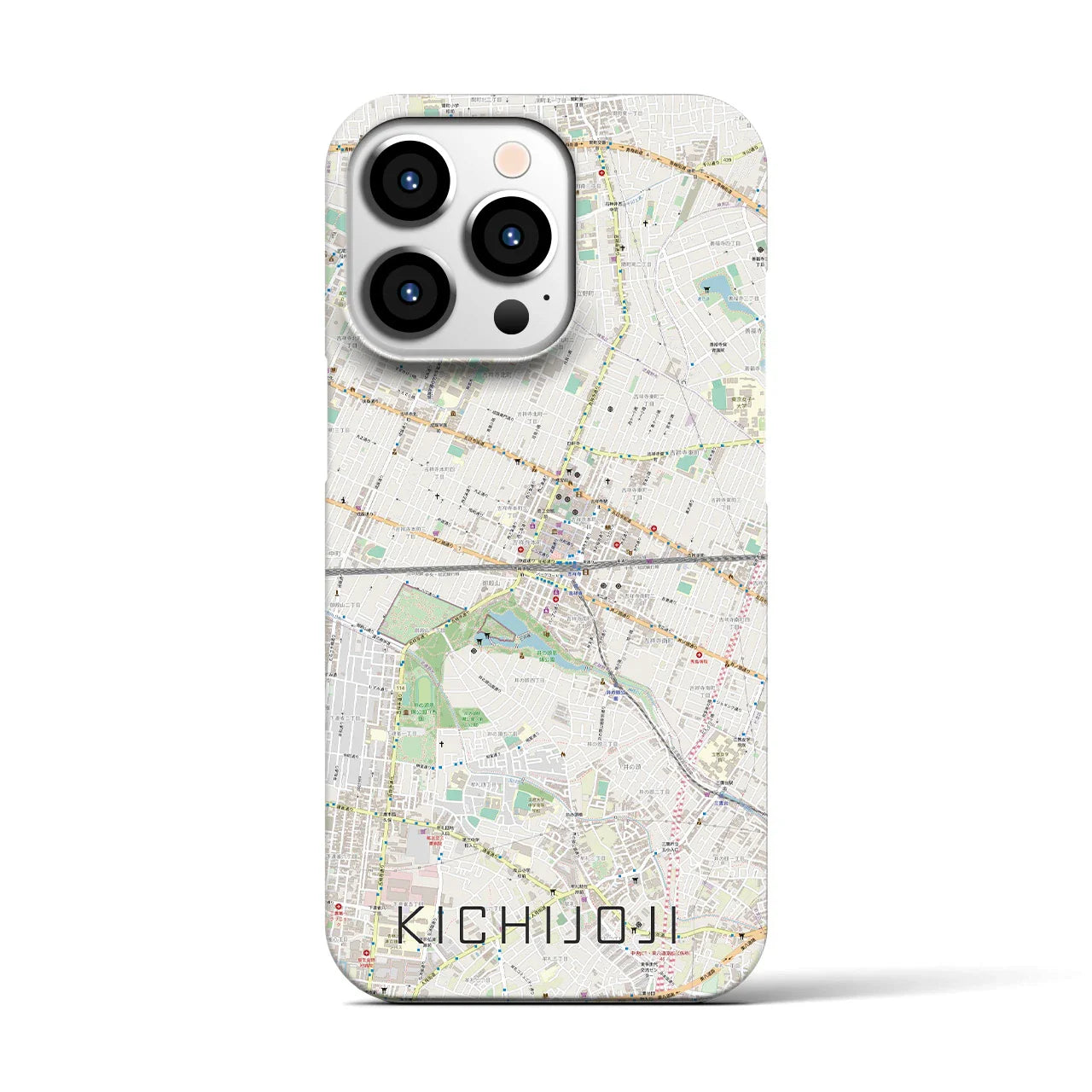 【吉祥寺2(東京都)】地図柄iPhoneケース(バックカバータイプ)