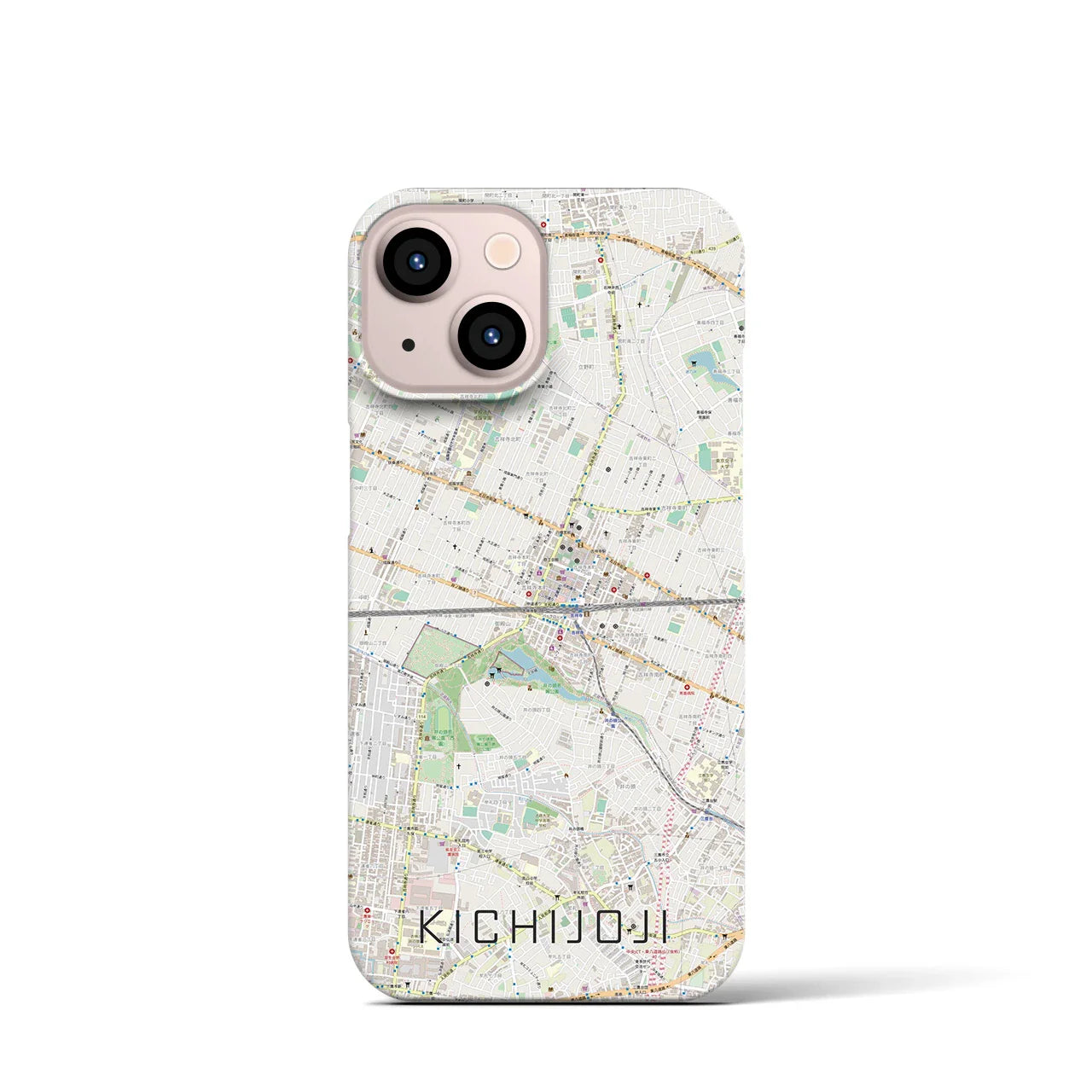 【吉祥寺2(東京都)】地図柄iPhoneケース(バックカバータイプ)