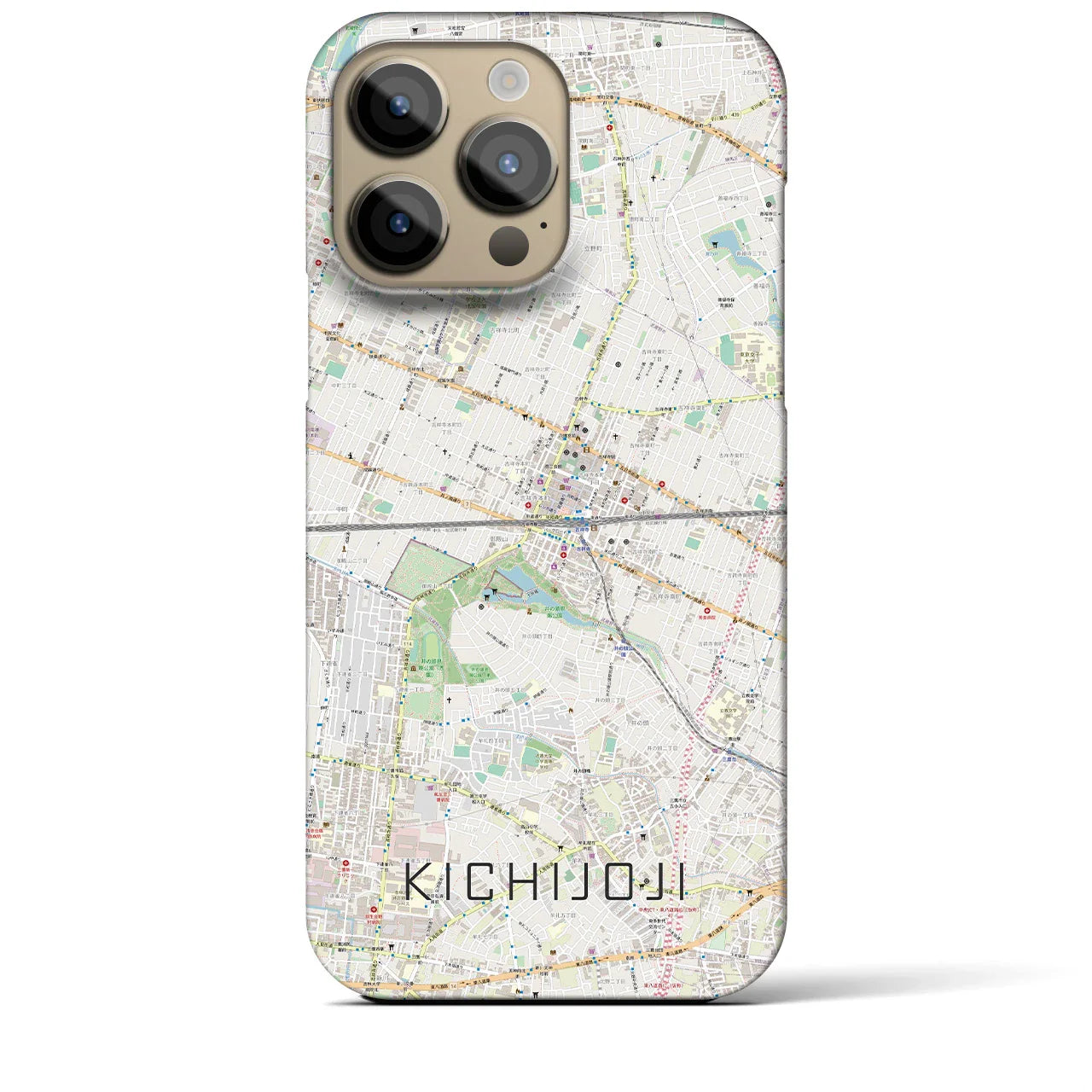 【吉祥寺2(東京都)】地図柄iPhoneケース(バックカバータイプ)