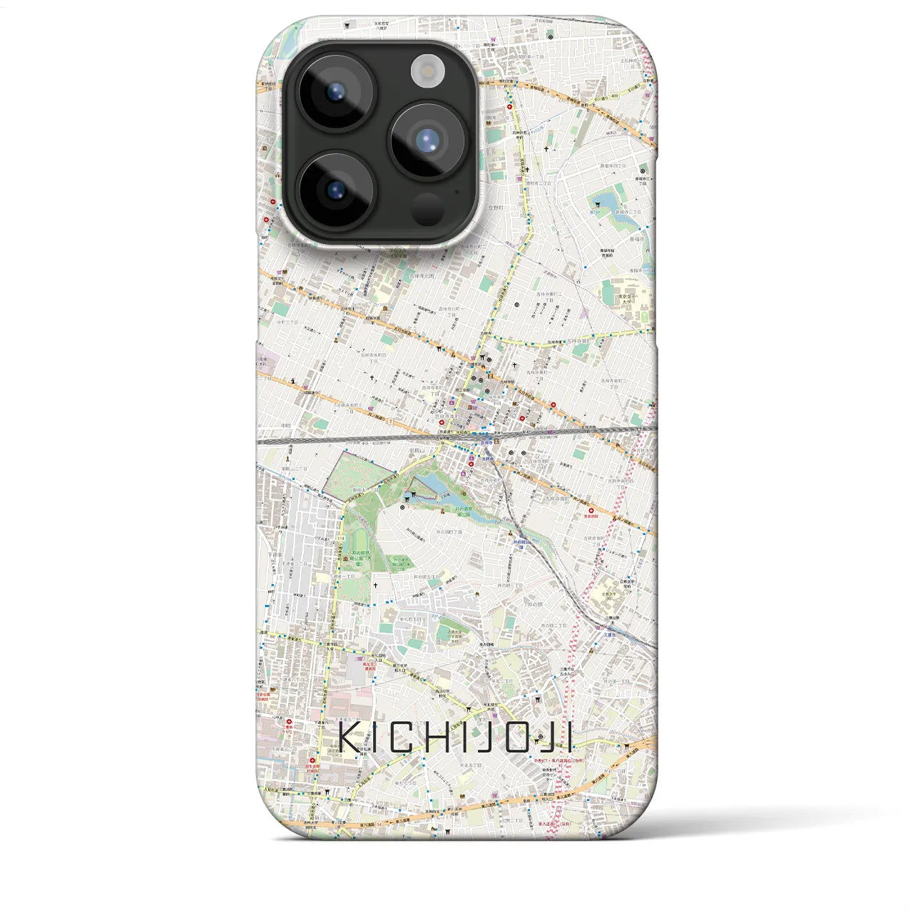 【吉祥寺2(東京都)】地図柄iPhoneケース(バックカバータイプ)