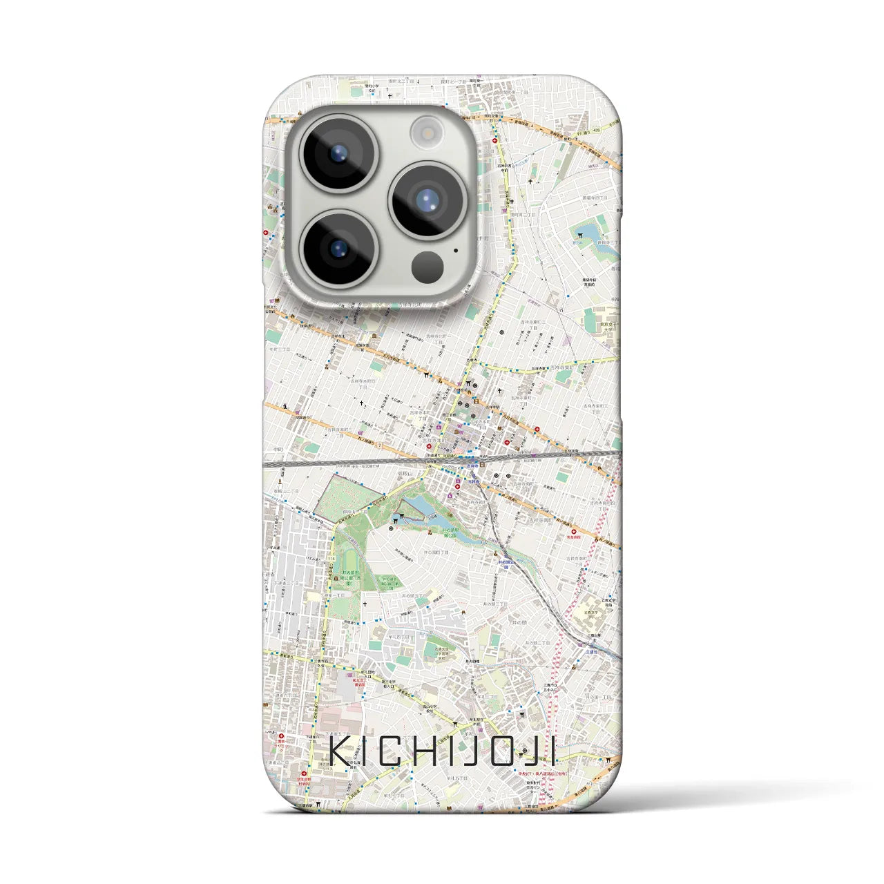 【吉祥寺2(東京都)】地図柄iPhoneケース(バックカバータイプ)