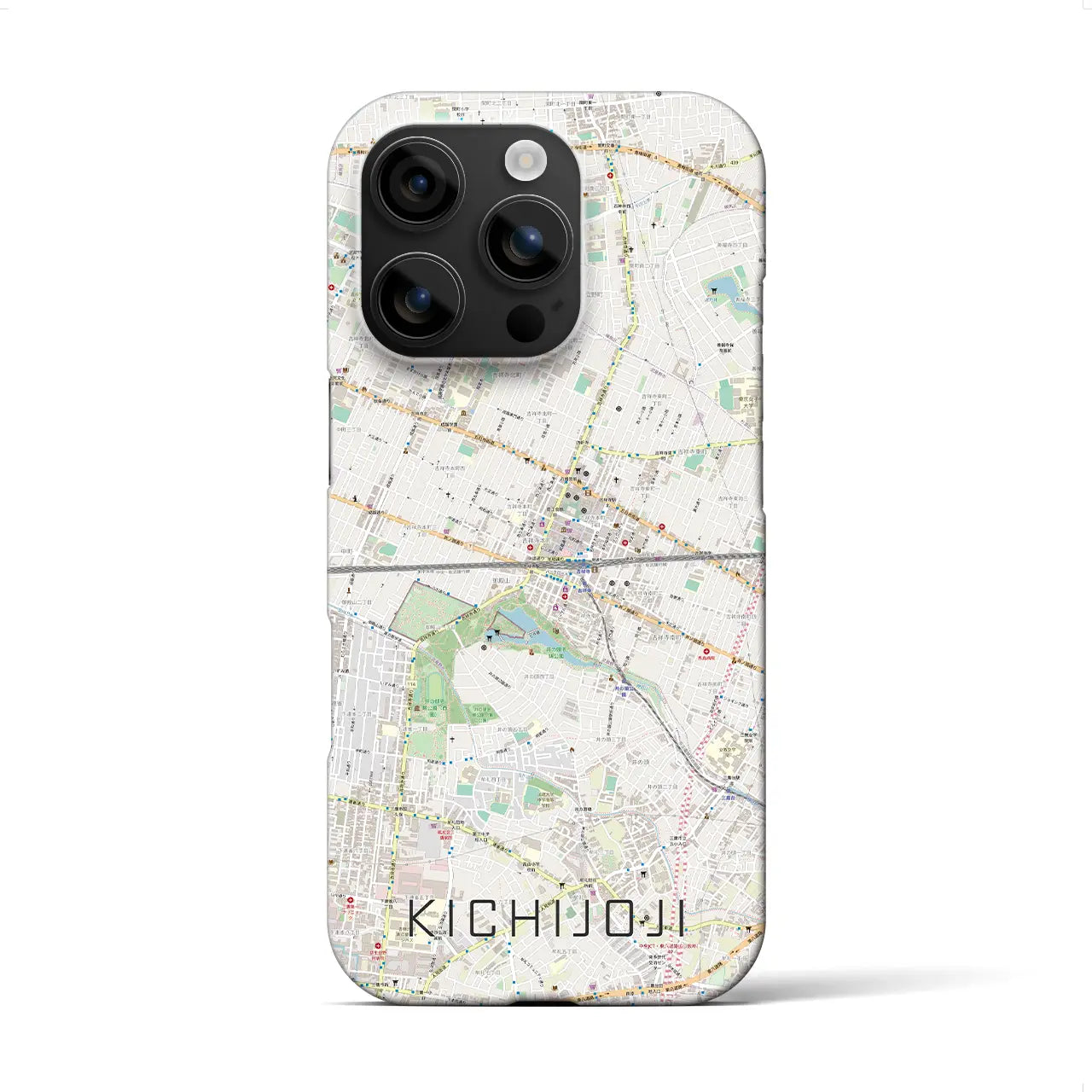 【吉祥寺2(東京都)】地図柄iPhoneケース(バックカバータイプ)