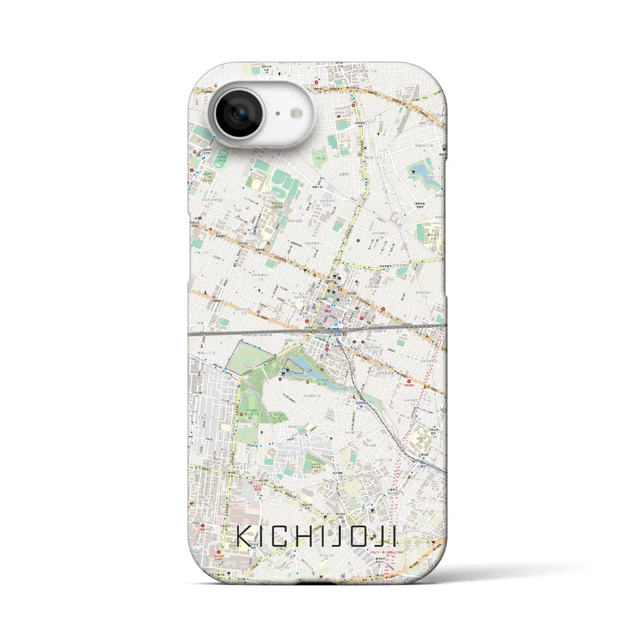 【吉祥寺2(東京都)】地図柄iPhoneケース(バックカバータイプ)