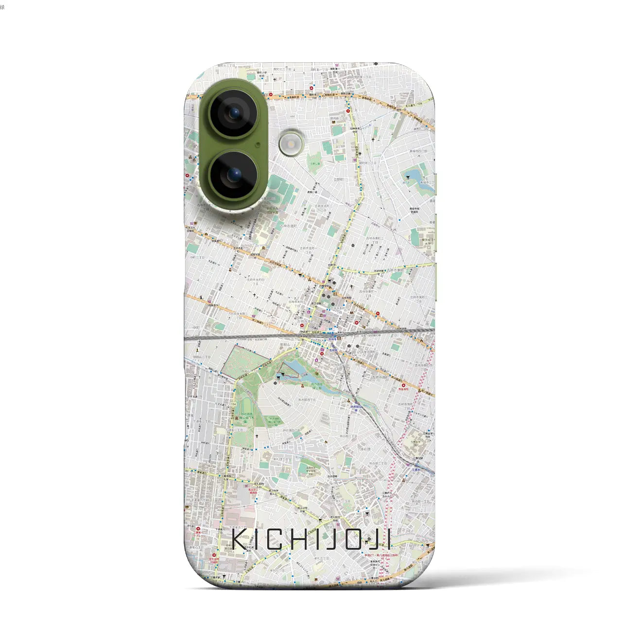 【吉祥寺2(東京都)】地図柄iPhoneケース(バックカバータイプ)