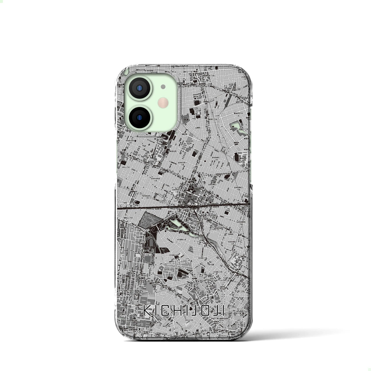 【吉祥寺2(東京都)】地図柄iPhoneケース(クリアタイプ)