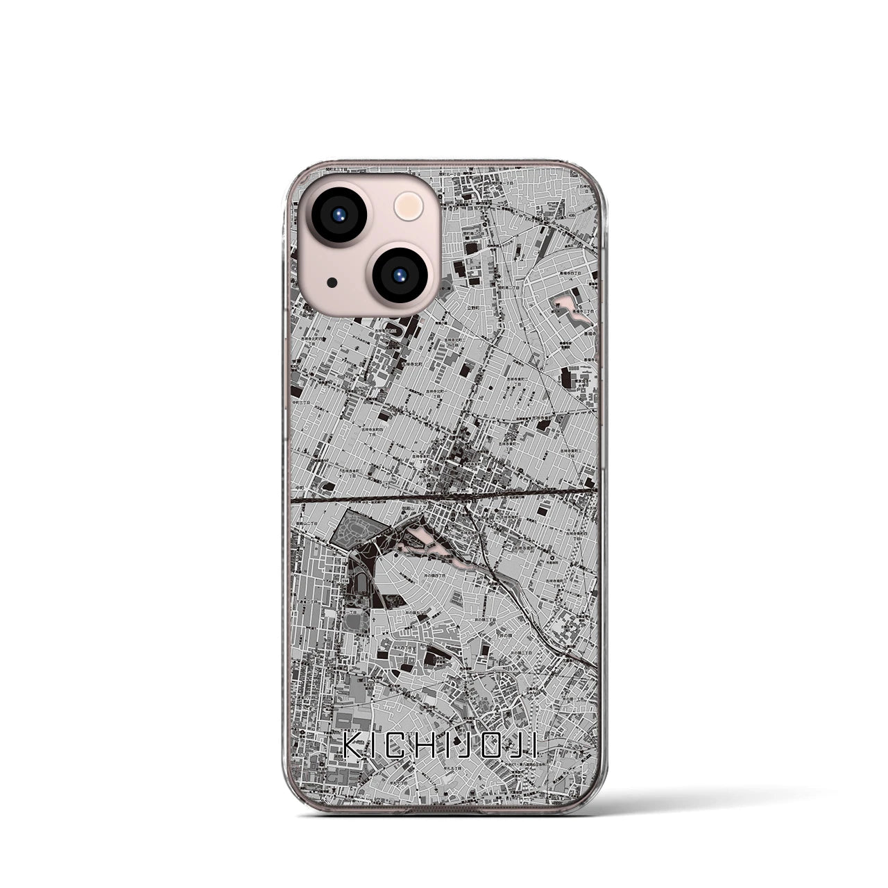 【吉祥寺2(東京都)】地図柄iPhoneケース(クリアタイプ)