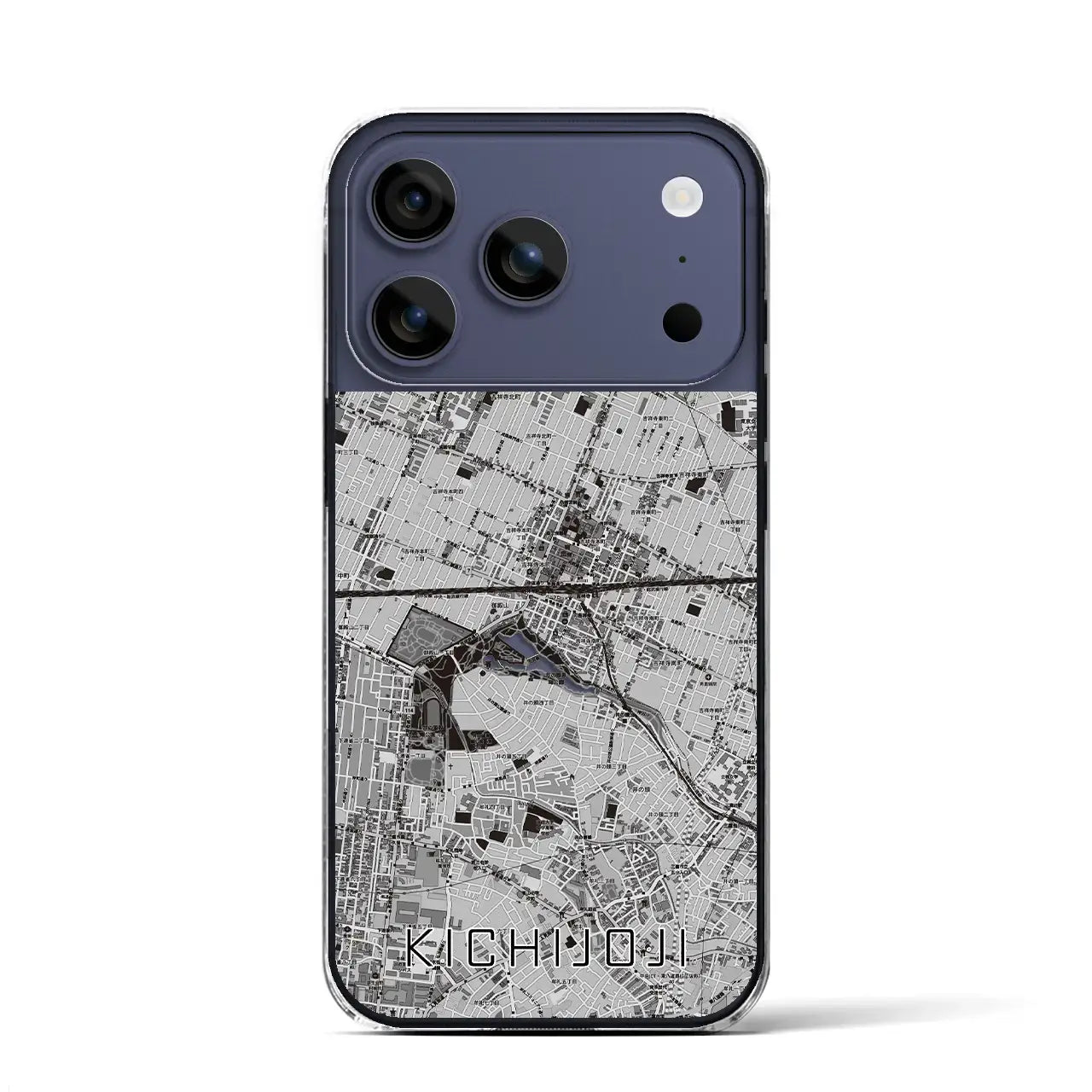 【吉祥寺2(東京都)】地図柄iPhoneケース(クリアタイプ)