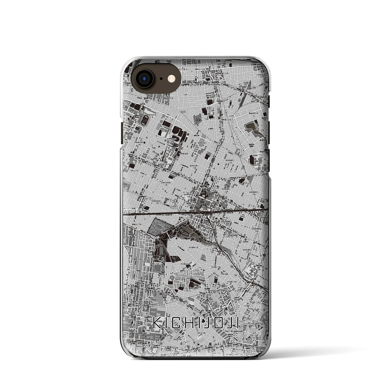 【吉祥寺2(東京都)】地図柄iPhoneケース(クリアタイプ)