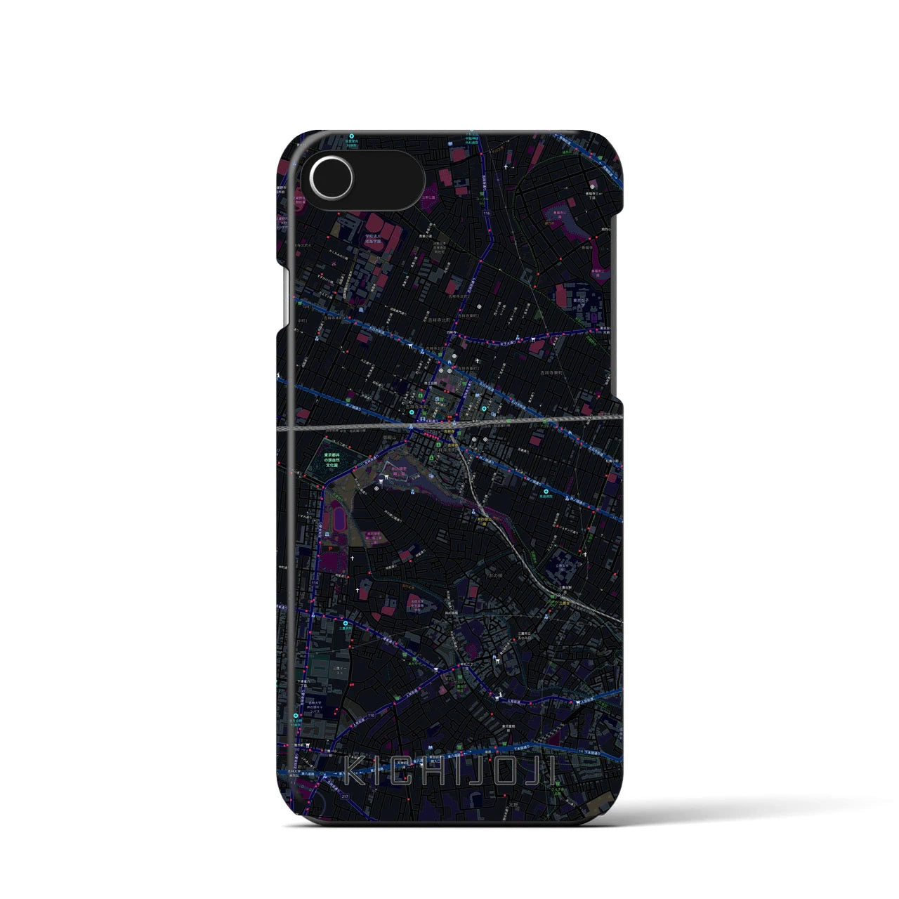 【吉祥寺(東京都)】地図柄iPhoneケース(バックカバータイプ)