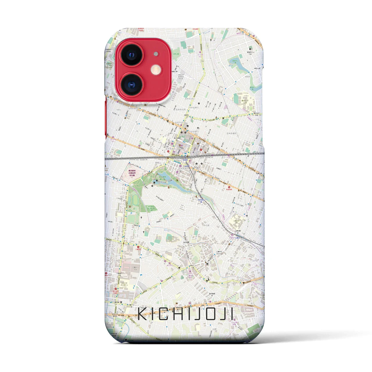 【吉祥寺(東京都)】地図柄iPhoneケース(バックカバータイプ)
