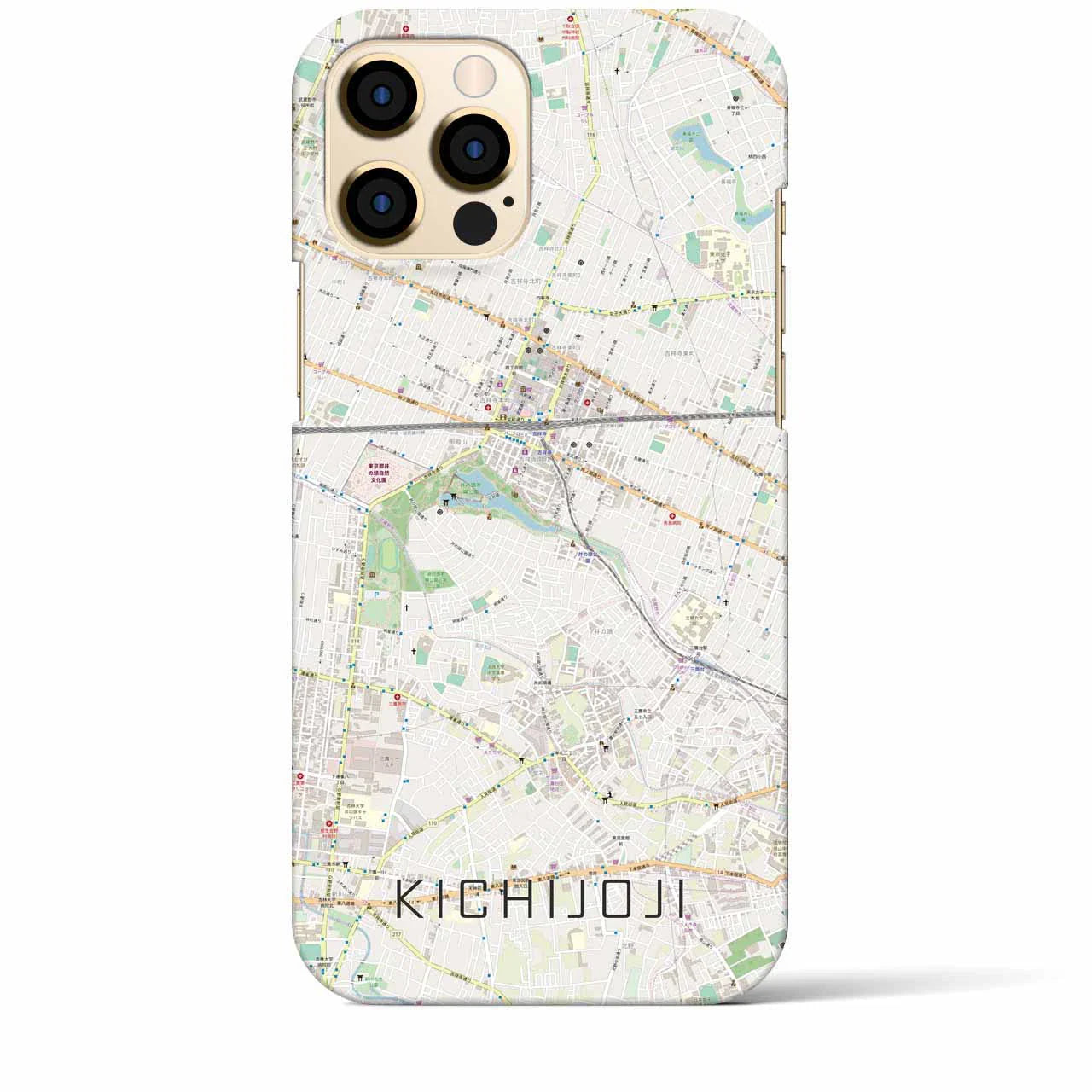 【吉祥寺(東京都)】地図柄iPhoneケース(バックカバータイプ)