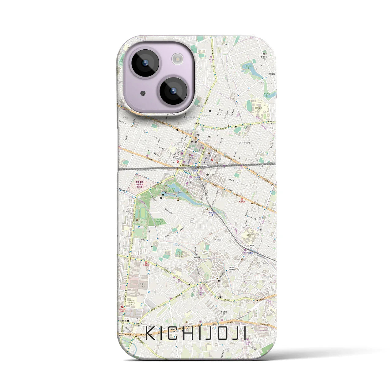【吉祥寺(東京都)】地図柄iPhoneケース(バックカバータイプ)