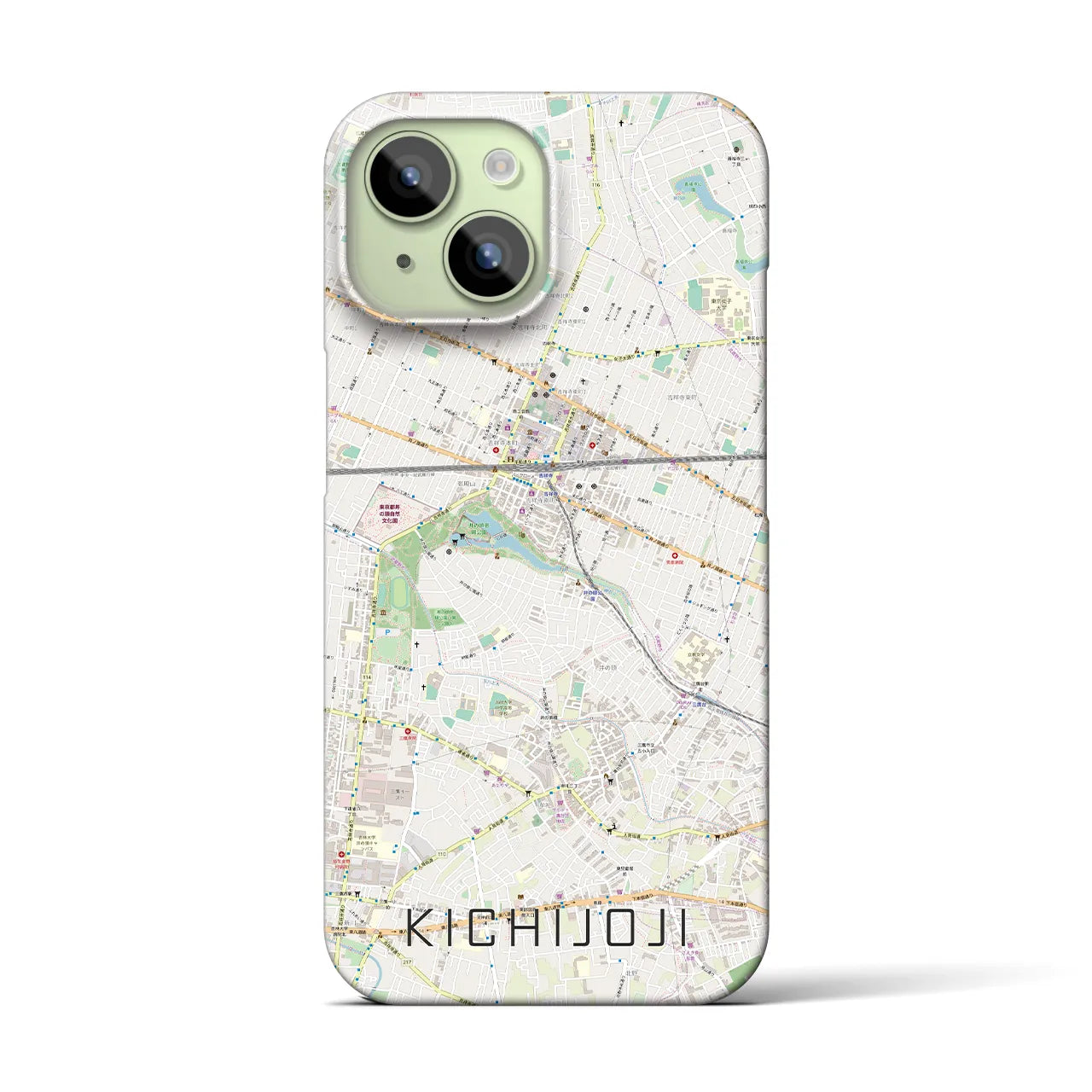 【吉祥寺(東京都)】地図柄iPhoneケース(バックカバータイプ)