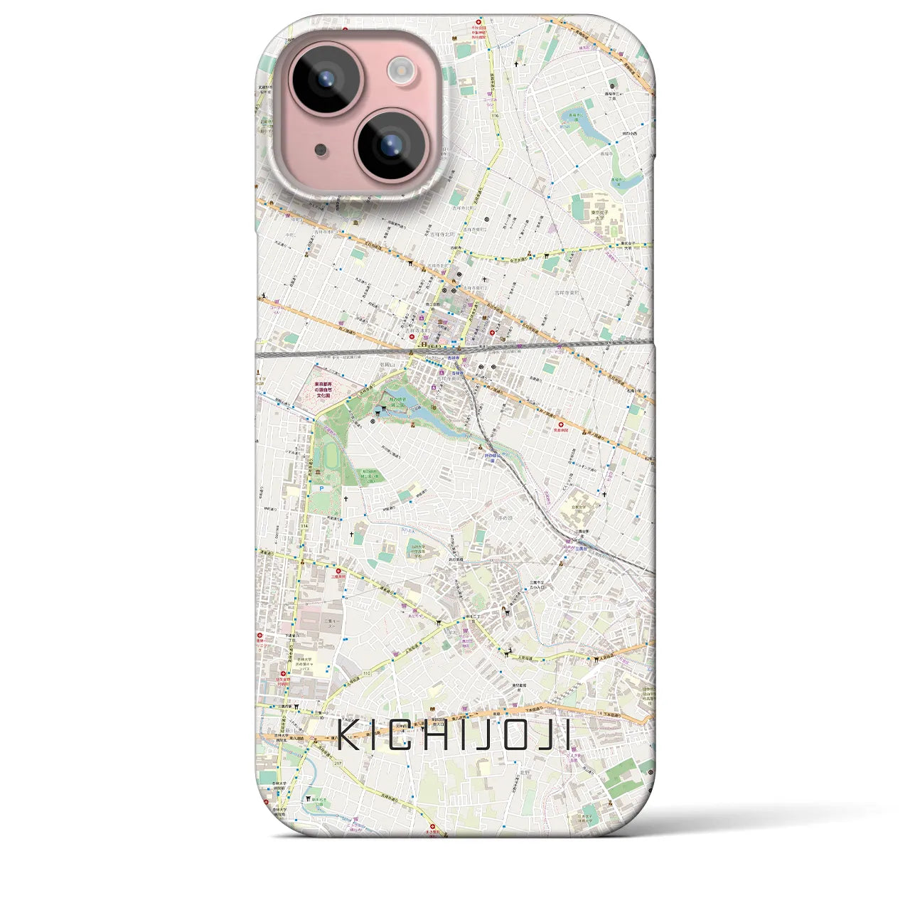 【吉祥寺(東京都)】地図柄iPhoneケース(バックカバータイプ)
