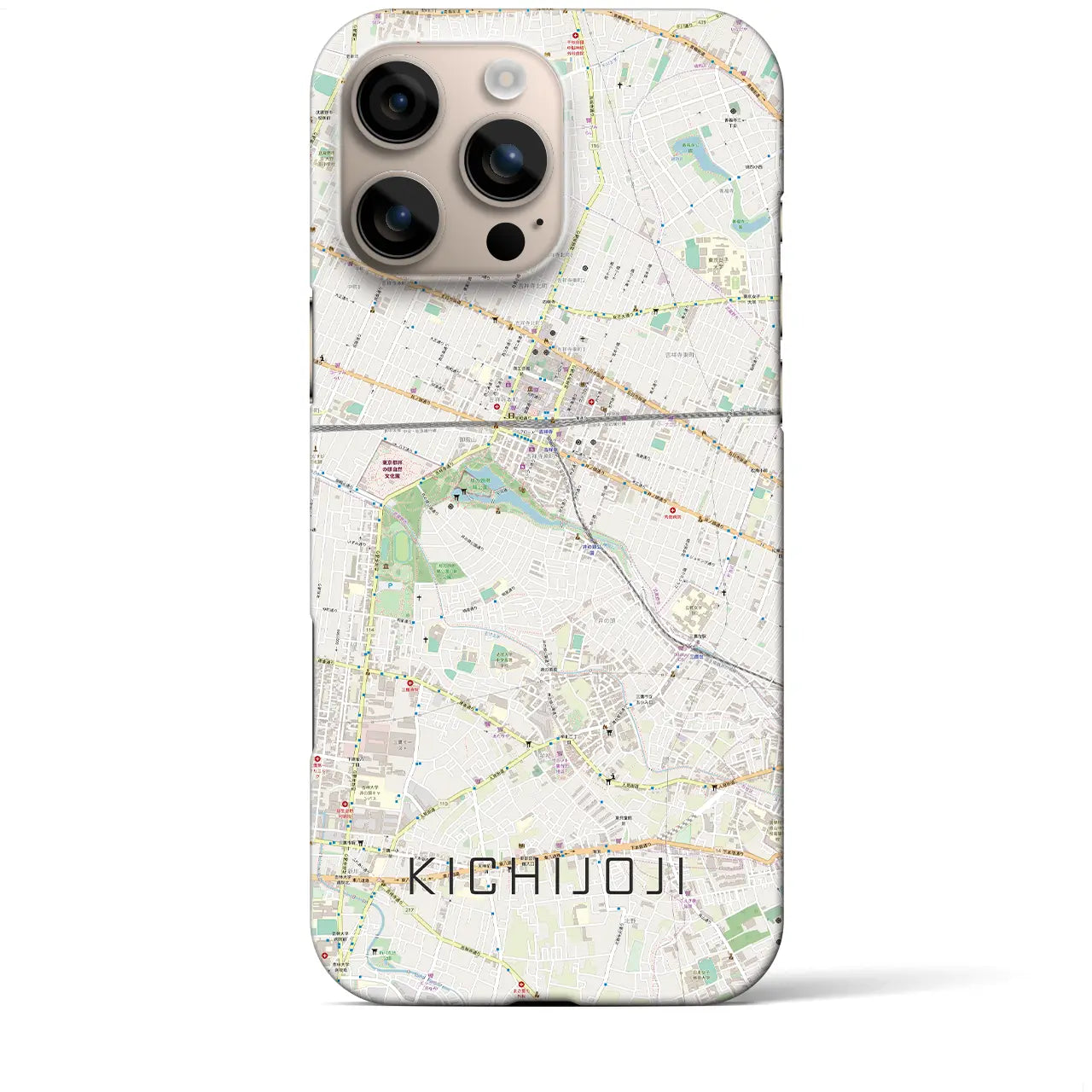 【吉祥寺(東京都)】地図柄iPhoneケース(バックカバータイプ)