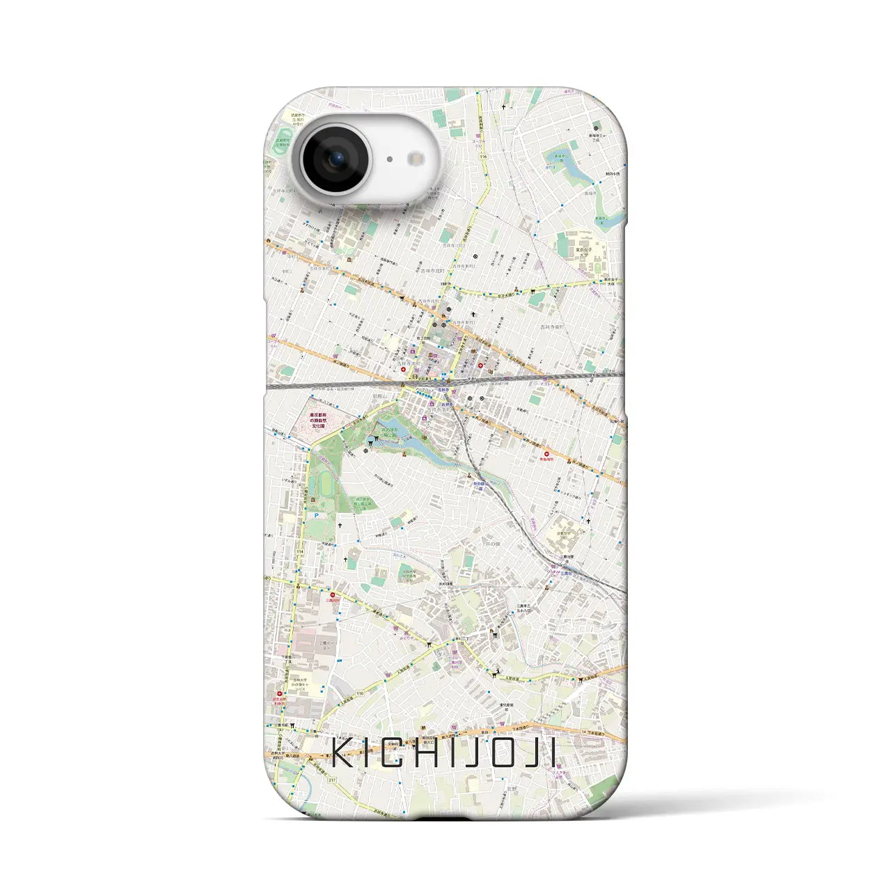 【吉祥寺(東京都)】地図柄iPhoneケース(バックカバータイプ)