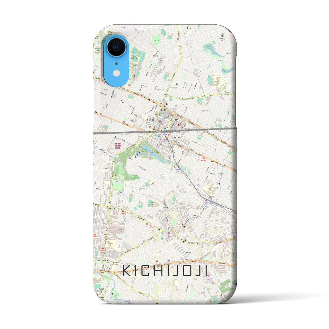 【吉祥寺(東京都)】地図柄iPhoneケース(バックカバータイプ)