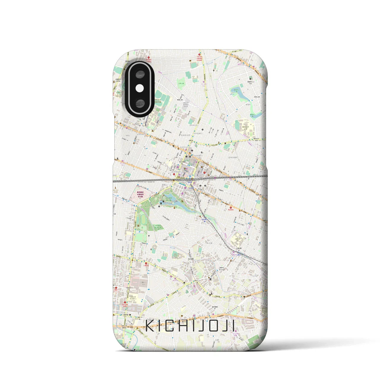 【吉祥寺(東京都)】地図柄iPhoneケース(バックカバータイプ)