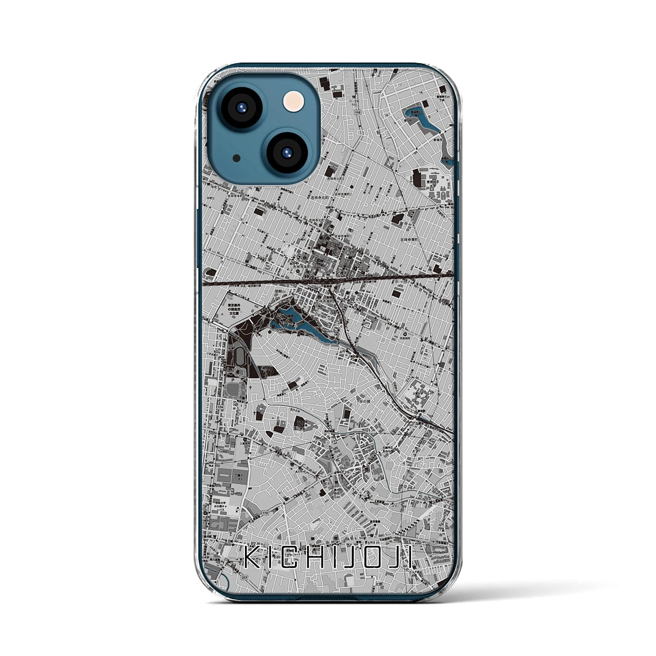 【吉祥寺(東京都)】地図柄iPhoneケース(クリアタイプ)