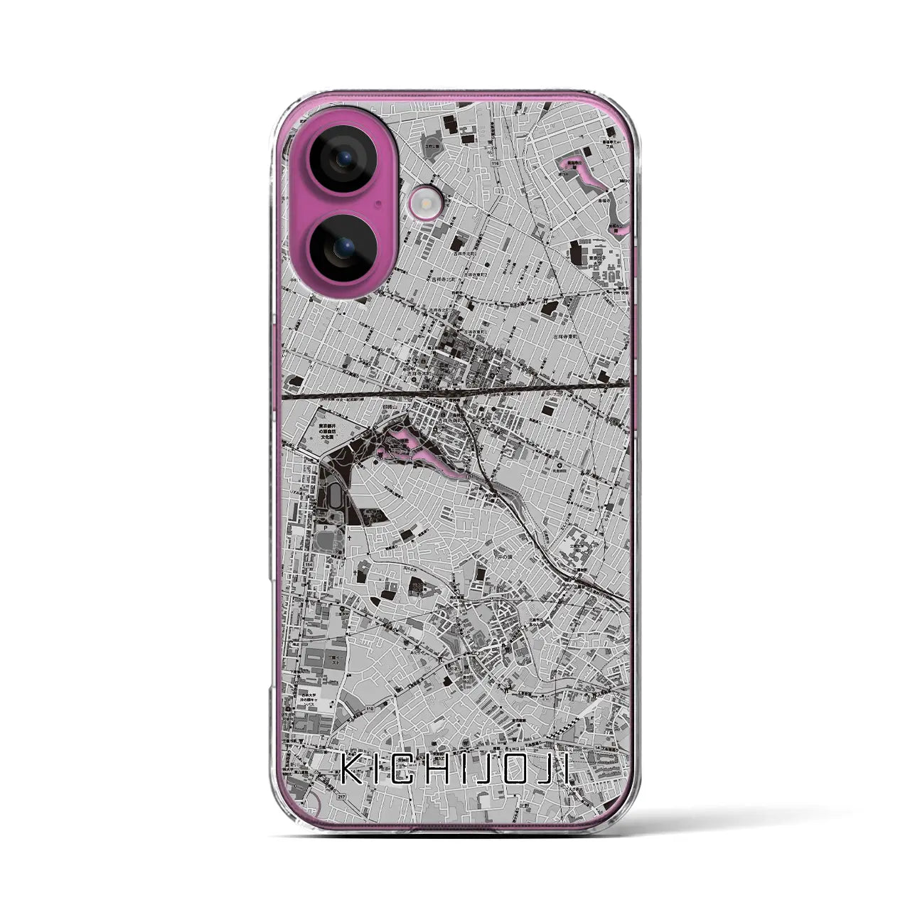 【吉祥寺(東京都)】地図柄iPhoneケース(クリアタイプ)