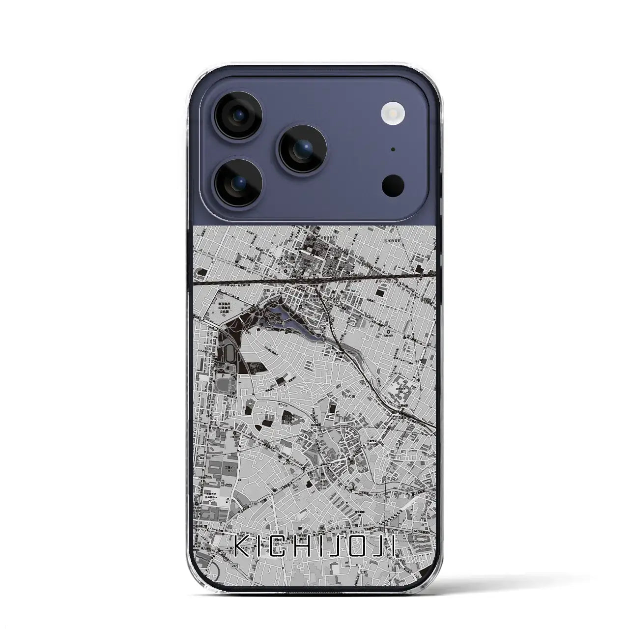 【吉祥寺(東京都)】地図柄iPhoneケース(クリアタイプ)