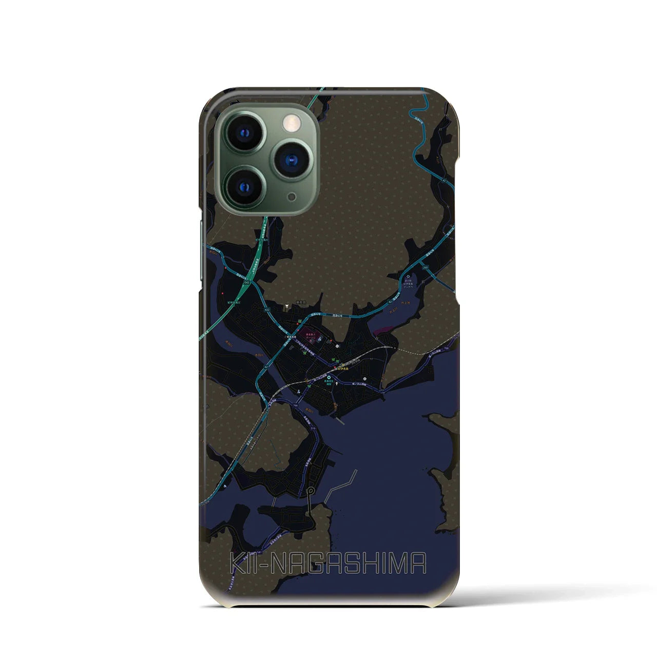【紀伊長島(三重県)】地図柄iPhoneケース(バックカバータイプ)