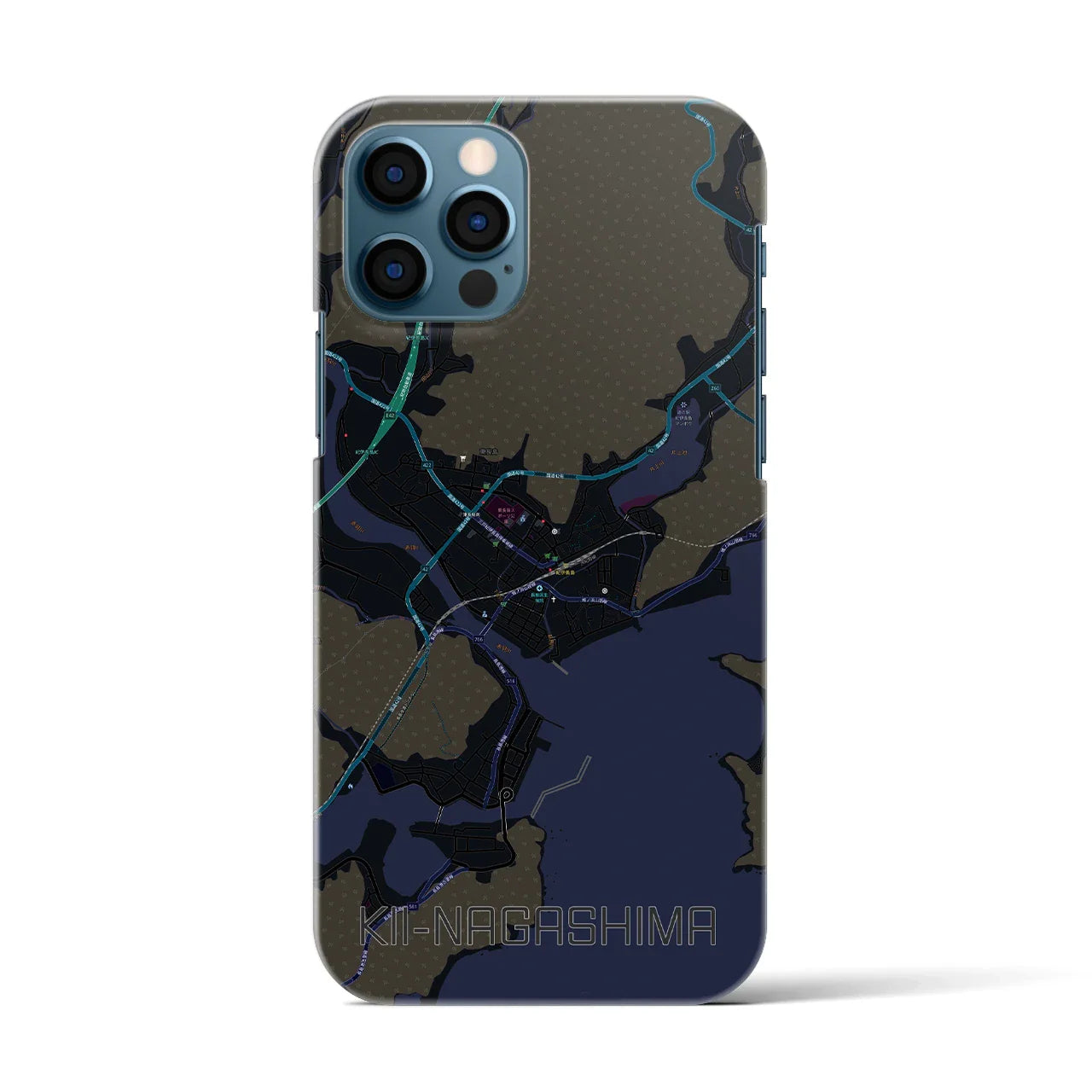 【紀伊長島(三重県)】地図柄iPhoneケース(バックカバータイプ)