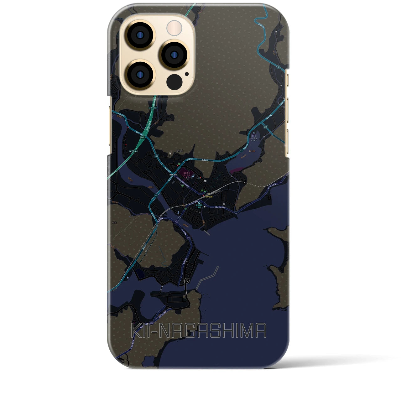 【紀伊長島(三重県)】地図柄iPhoneケース(バックカバータイプ)