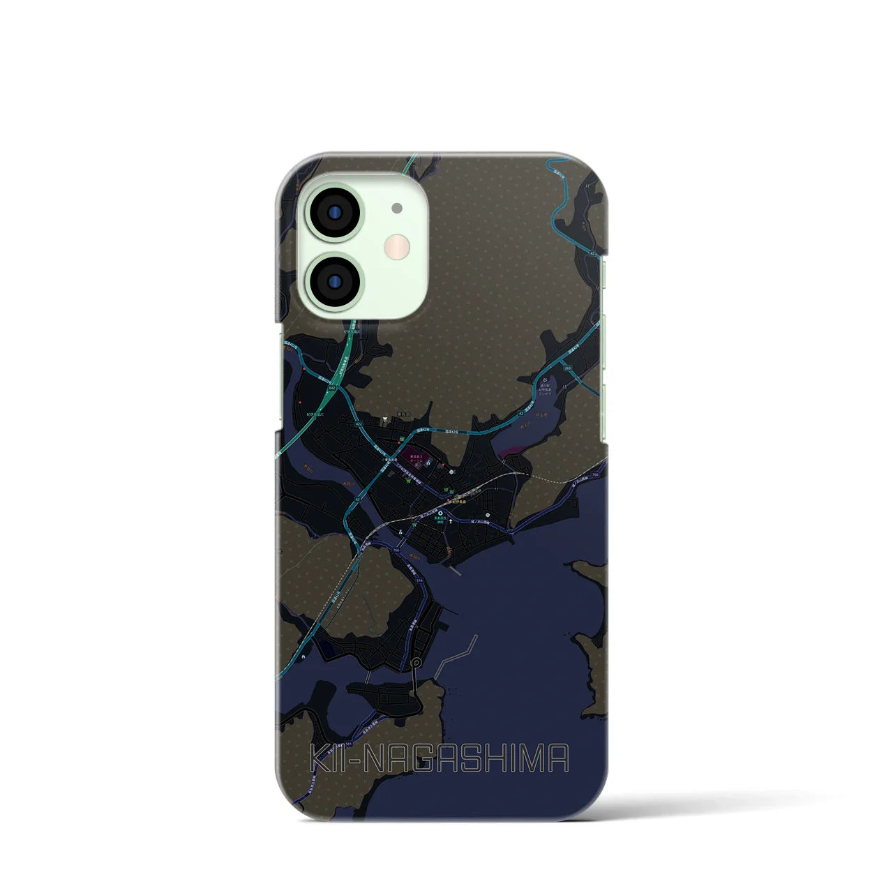 【紀伊長島(三重県)】地図柄iPhoneケース(バックカバータイプ)