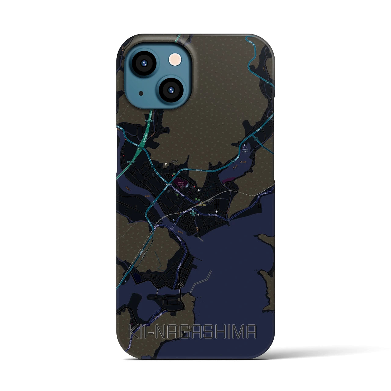 【紀伊長島(三重県)】地図柄iPhoneケース(バックカバータイプ)