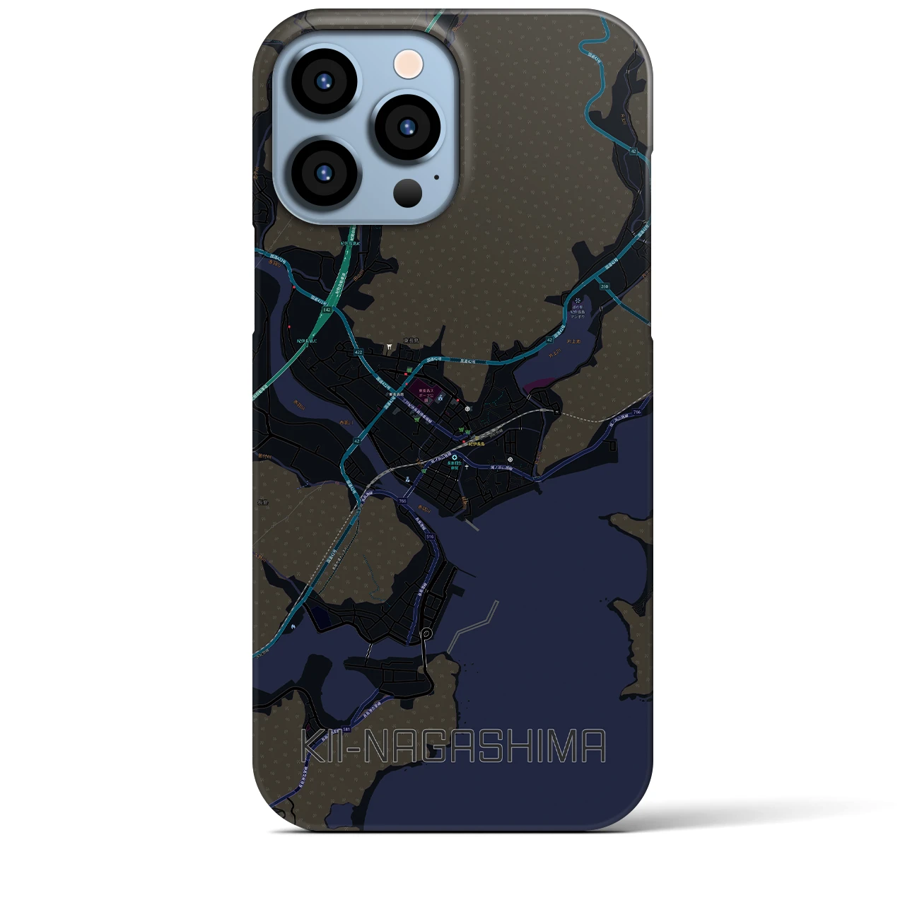 【紀伊長島(三重県)】地図柄iPhoneケース(バックカバータイプ)