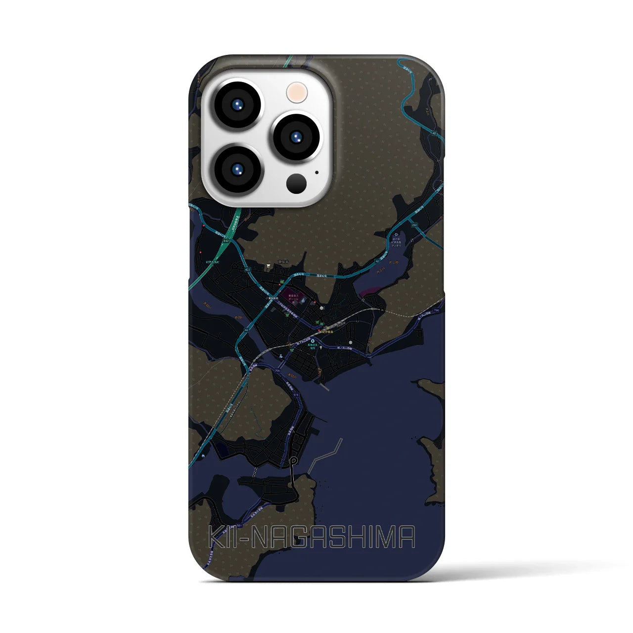 【紀伊長島(三重県)】地図柄iPhoneケース(バックカバータイプ)