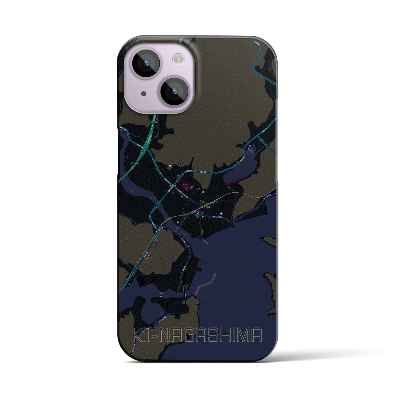 【紀伊長島(三重県)】地図柄iPhoneケース(バックカバータイプ)