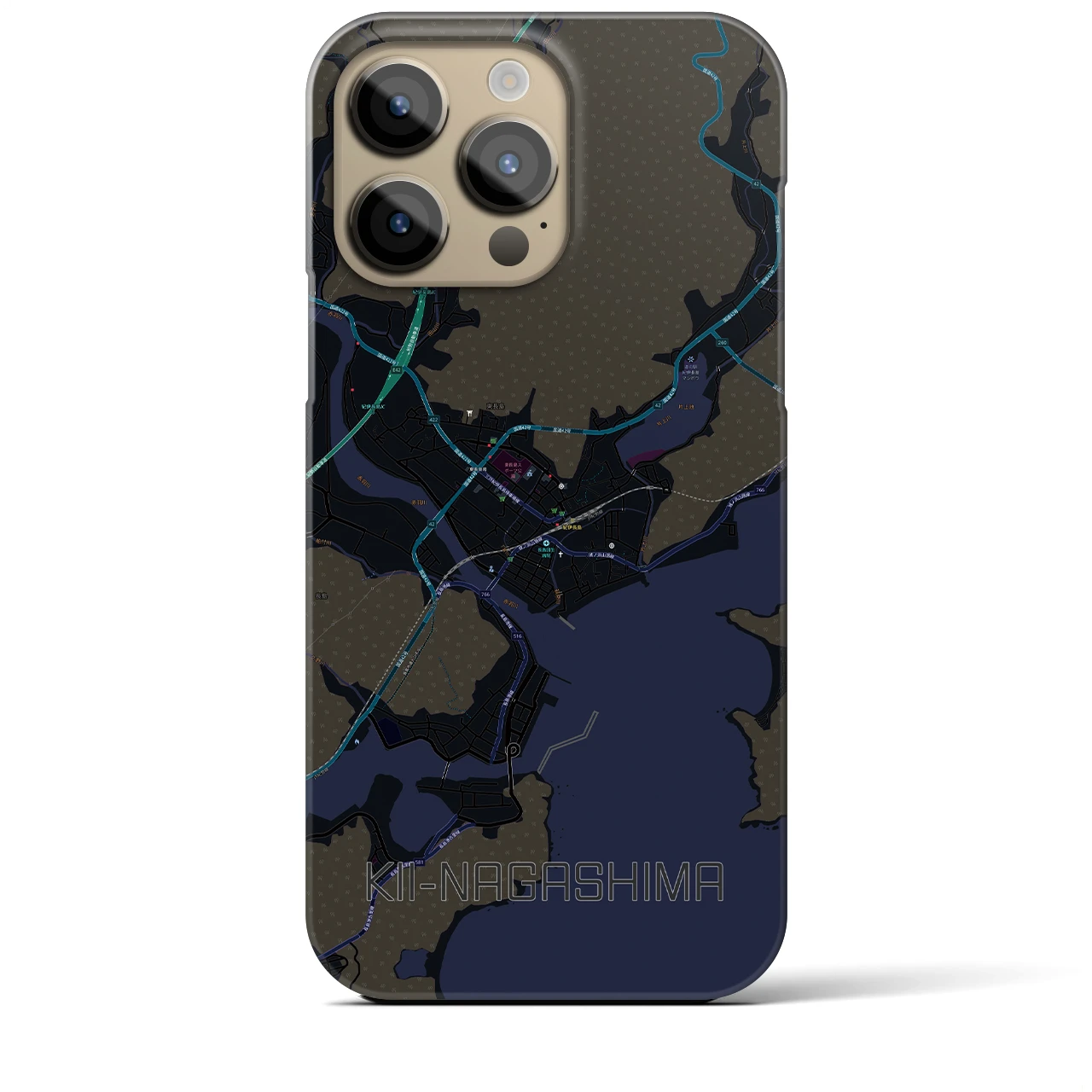 【紀伊長島(三重県)】地図柄iPhoneケース(バックカバータイプ)