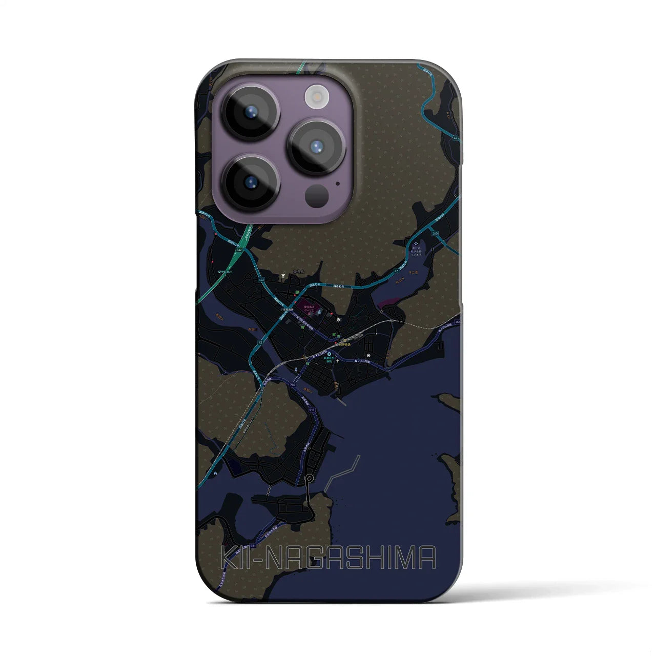 【紀伊長島(三重県)】地図柄iPhoneケース(バックカバータイプ)