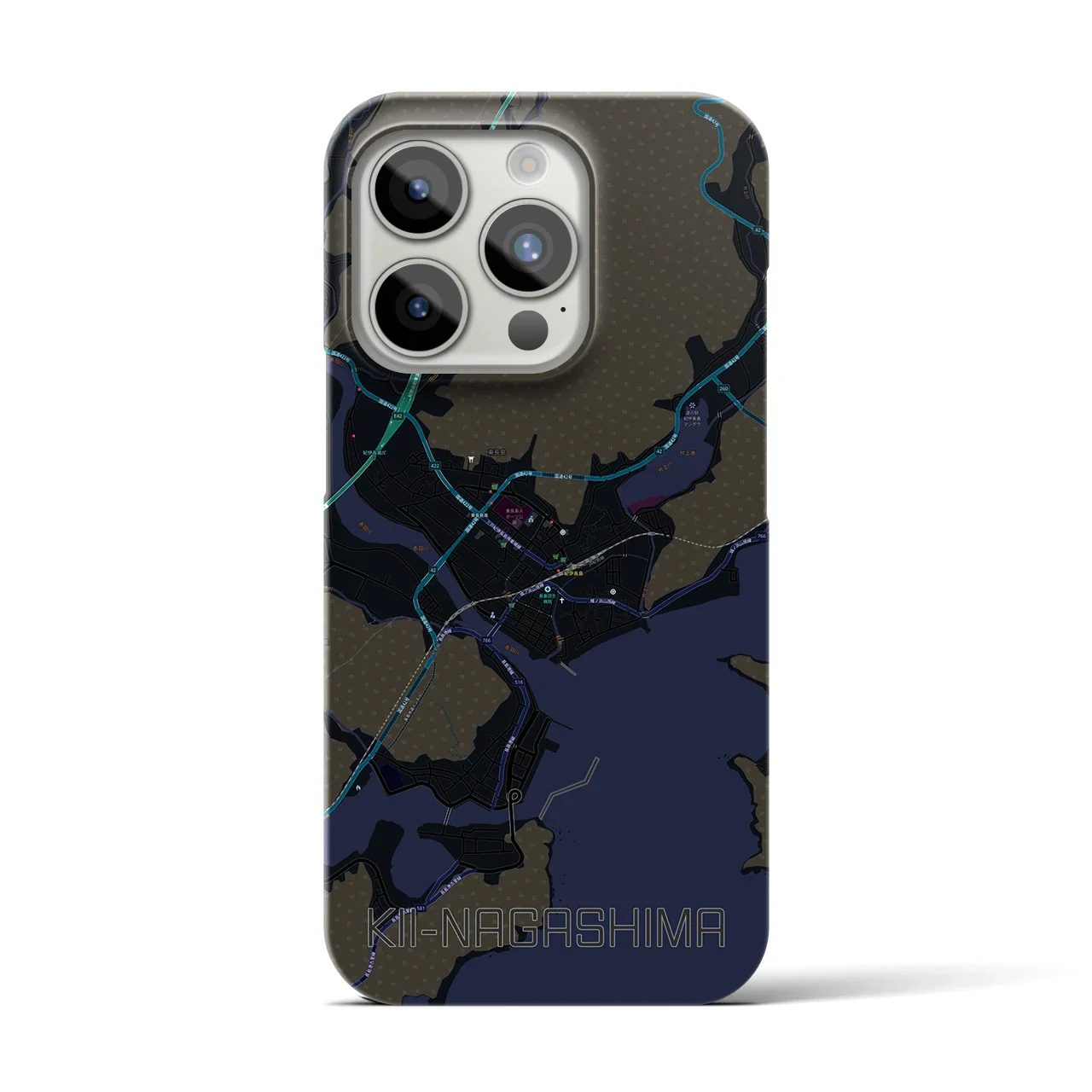 【紀伊長島(三重県)】地図柄iPhoneケース(バックカバータイプ)